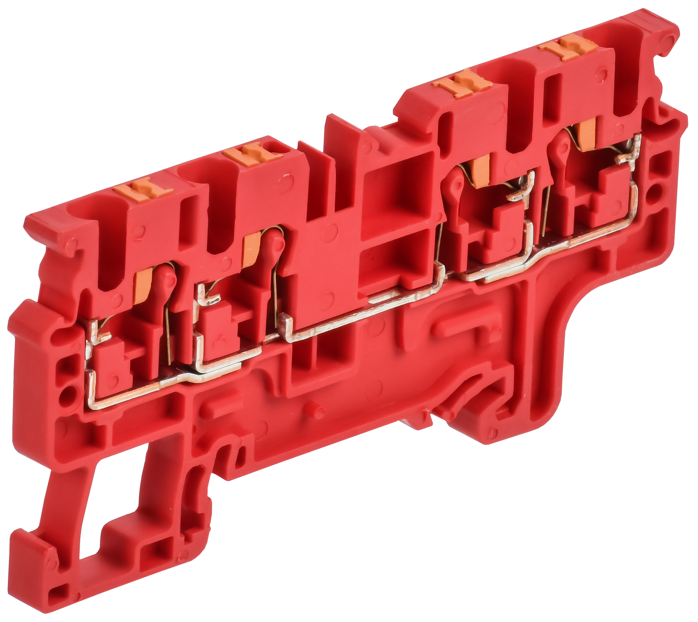 ARMAFIX Клемма пружинная Push In CP-MC 4 вывода 2,5мм2 красная IEK