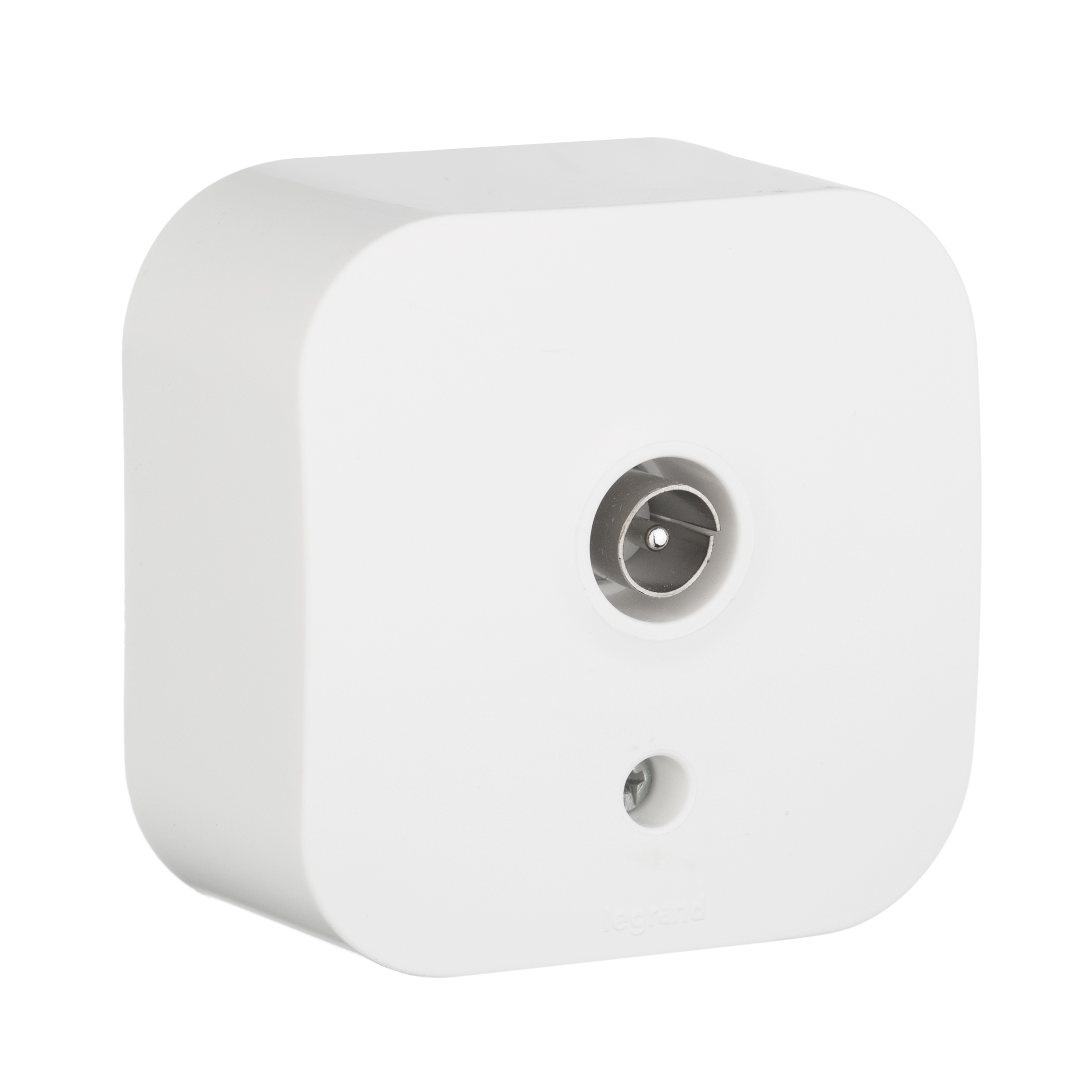 Розетка для открытой установки TV тип звезда белый QUTEO