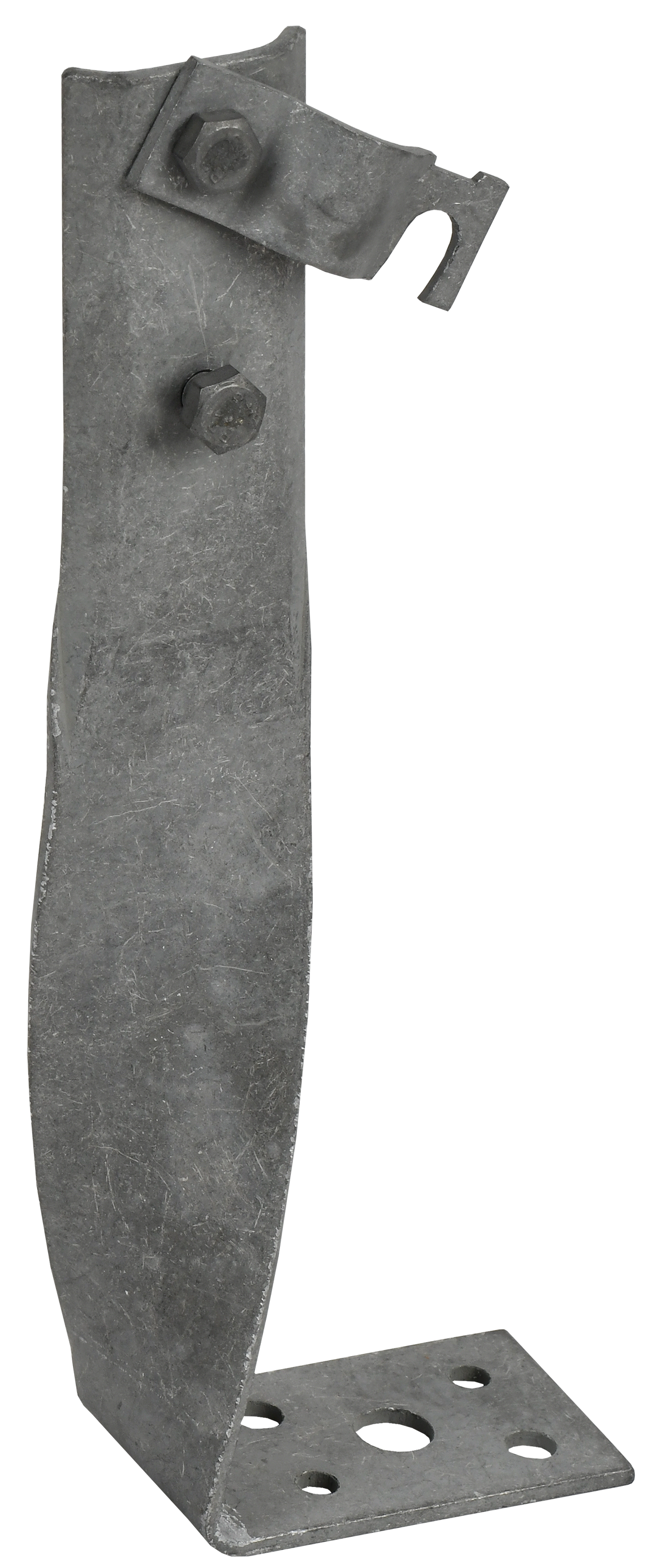 Держатель проводника круглого 6-10 мм винтовой угловой скрытый h 140 мм оцинкованная сталь TD