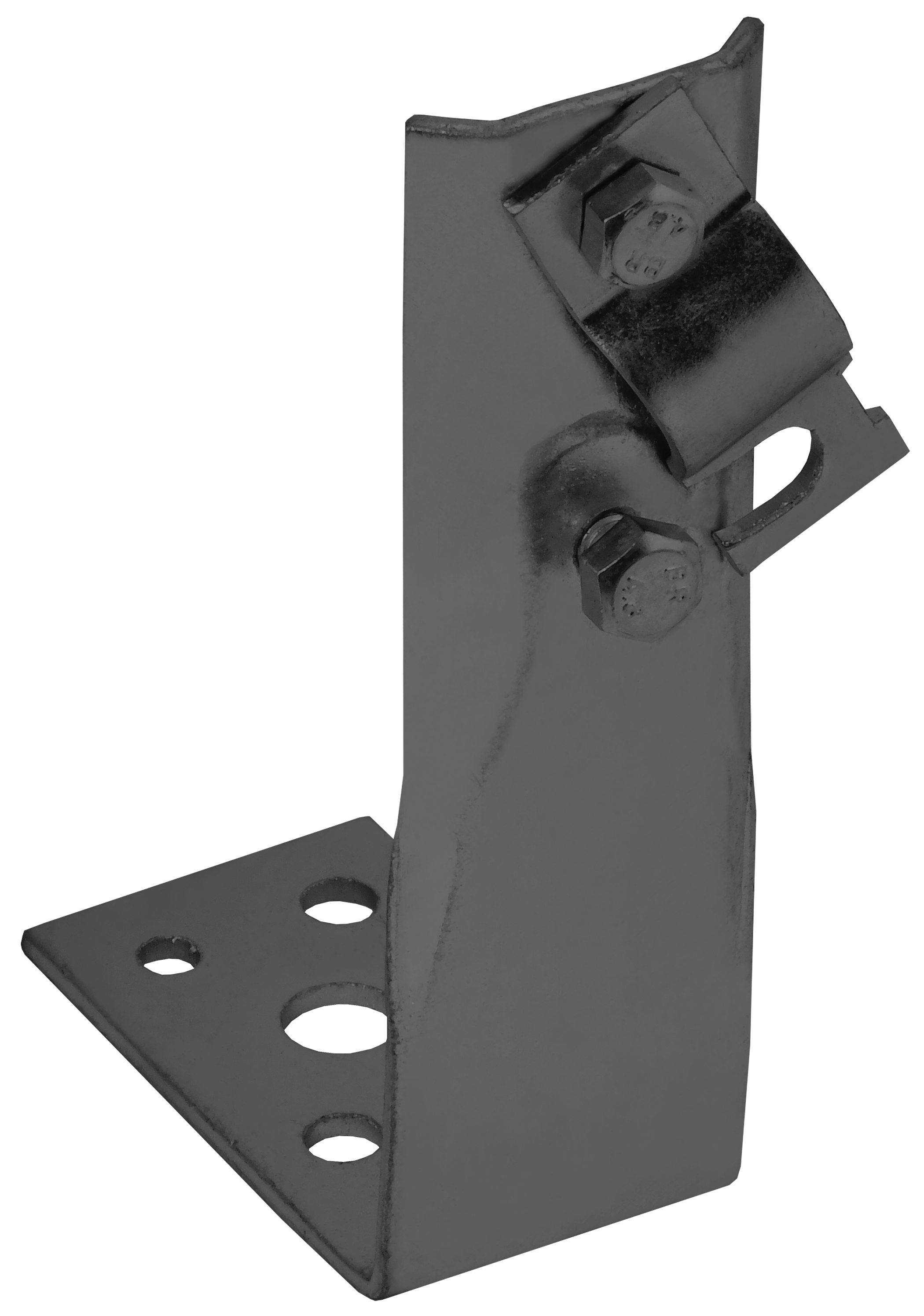 Держатель проводника круглого 6-10 мм винтовой угловой h 60 мм оцинкованная сталь TD