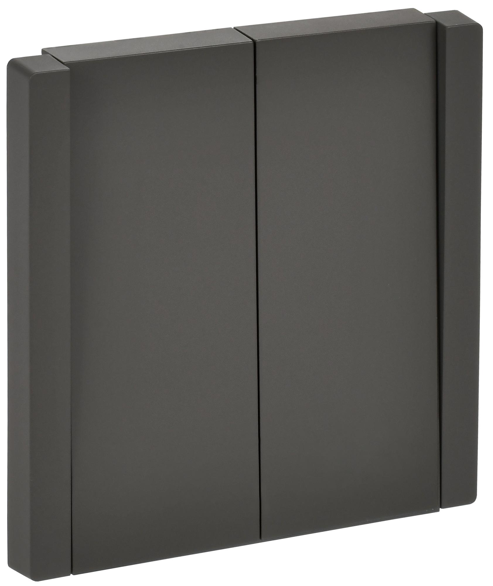 FORTE&PIANO Выключатель 2-клавишный 10А FP305 серый IEK