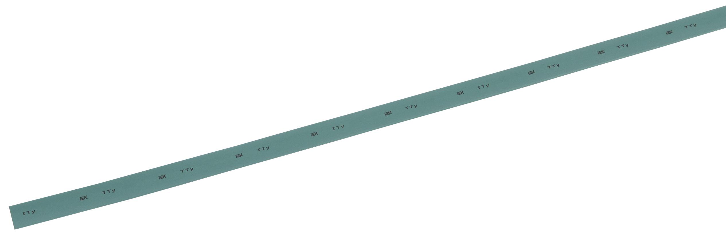 Трубка термоусаживаемая ТТУ 12/6 зеленая (1м)