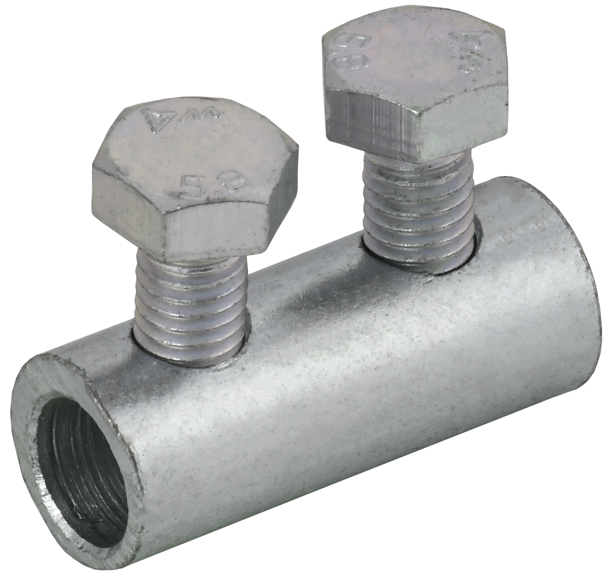 Зажим соединительный прямой пруток-пруток 6-8 мм оцинкованная сталь