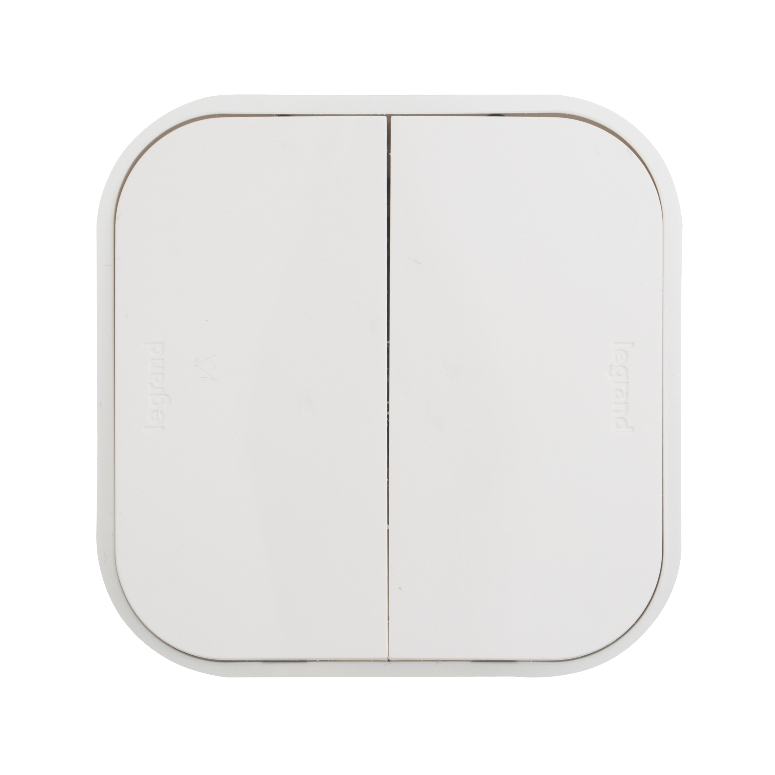 Выключатель 2-клавишный для открытой установки 10А белый QUTEO