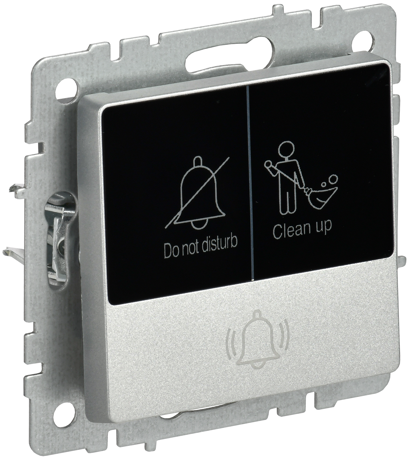 BRITE Кнопка звонка с индикацией для отелей 10А ВС10-1-9-БрА алюминий IEK