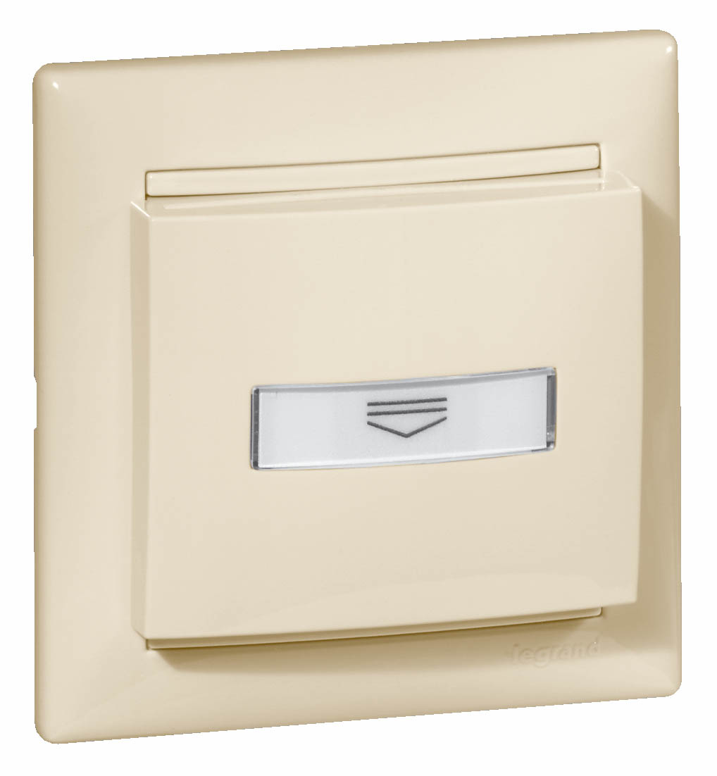 Выключатель карточный без задержки выключения 10А слоновая кость VALENA