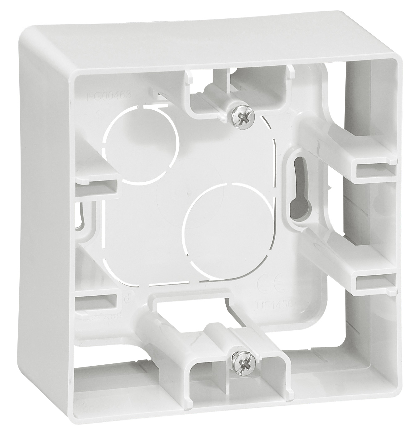 Коробка для накладного монтажа 1-местная белый ETIKA