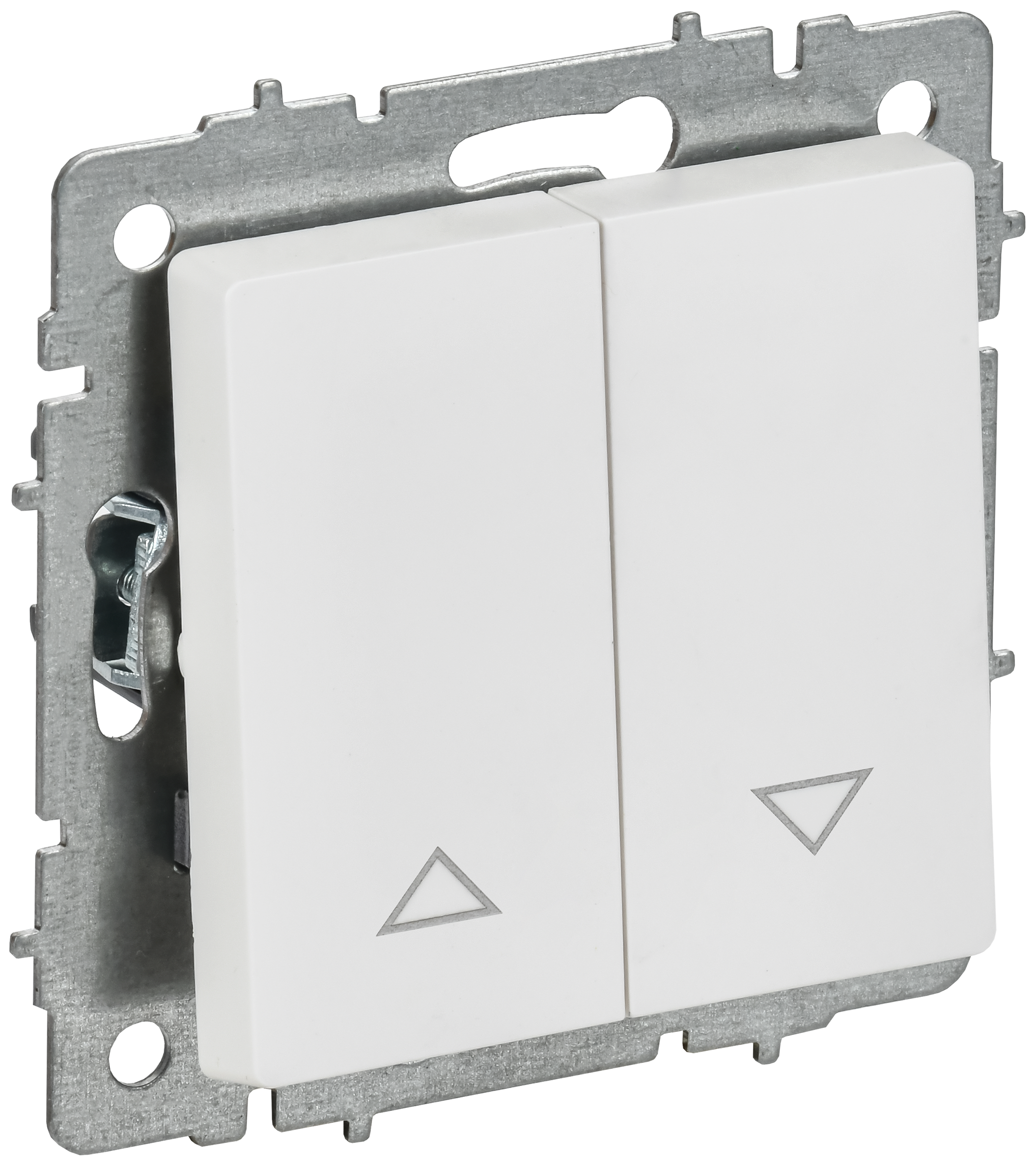 BRITE Выключатель жалюзи 10А ВС10-1-5-БрАБ арктический белый IEK