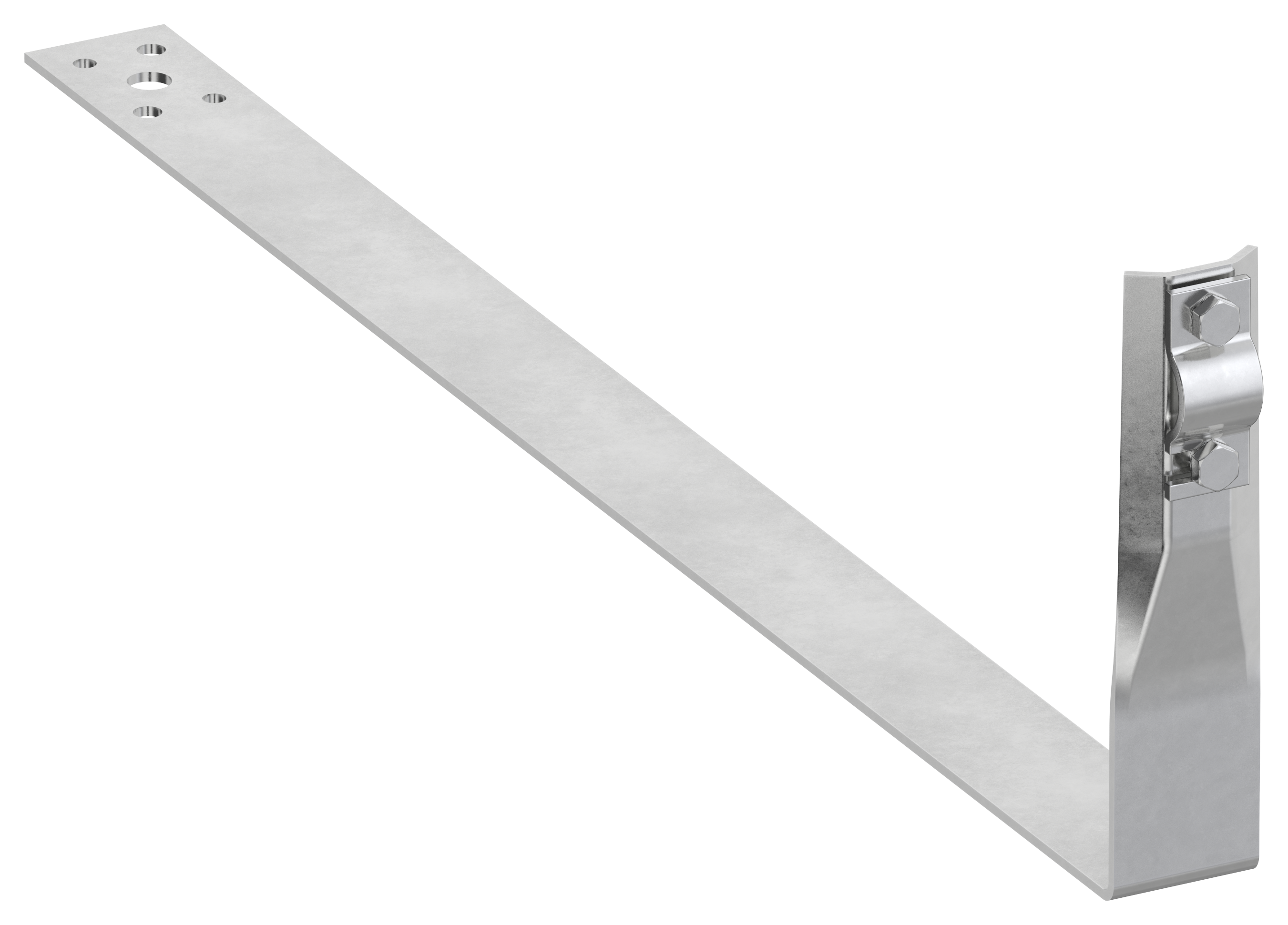 Держатель проводника круглого 6-10 мм черепичная кровля L 430 мм нержавеющая сталь