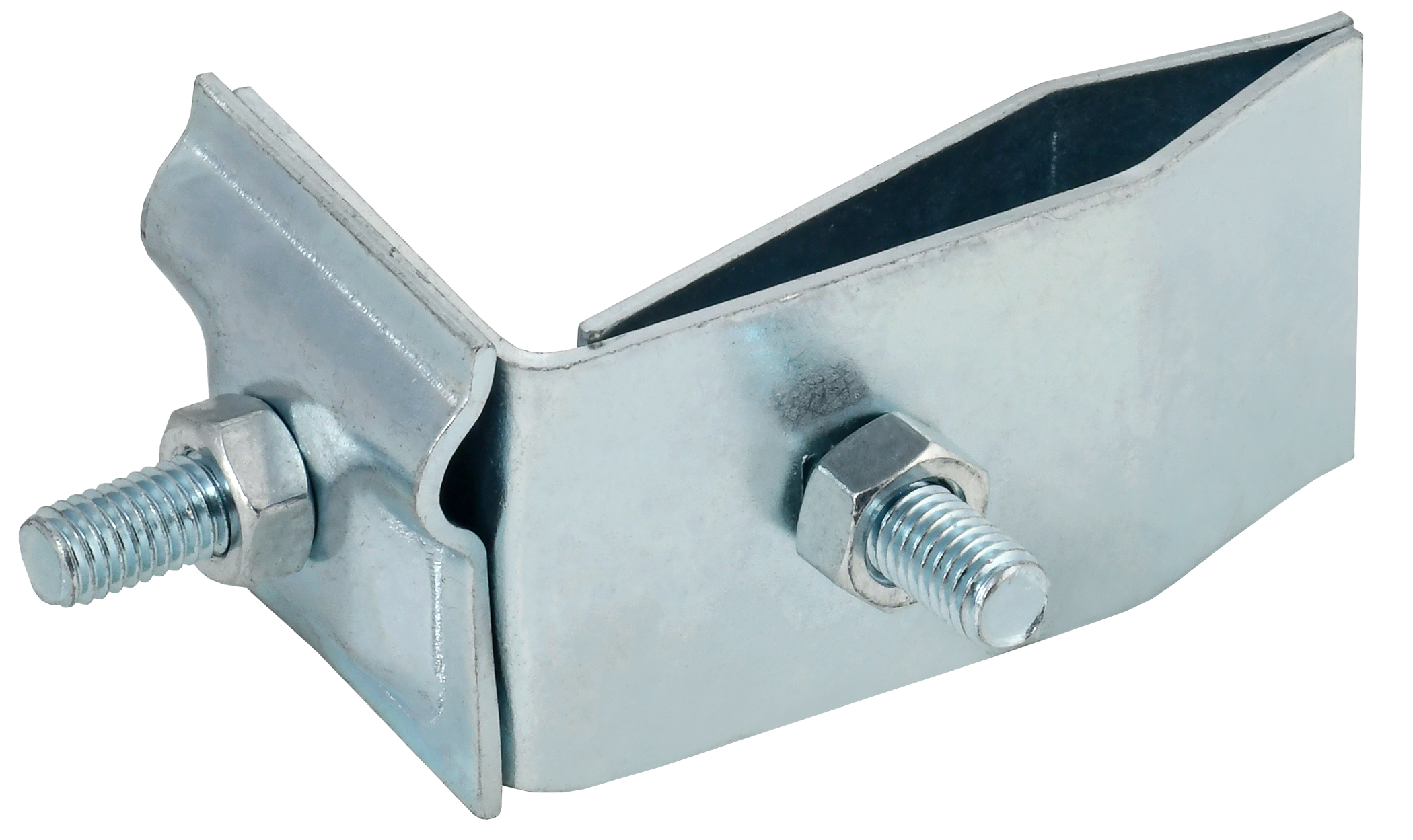 Держатель проводника круглого 6-10 мм для фальца угловой h 70 мм оцинкованная сталь HDZ