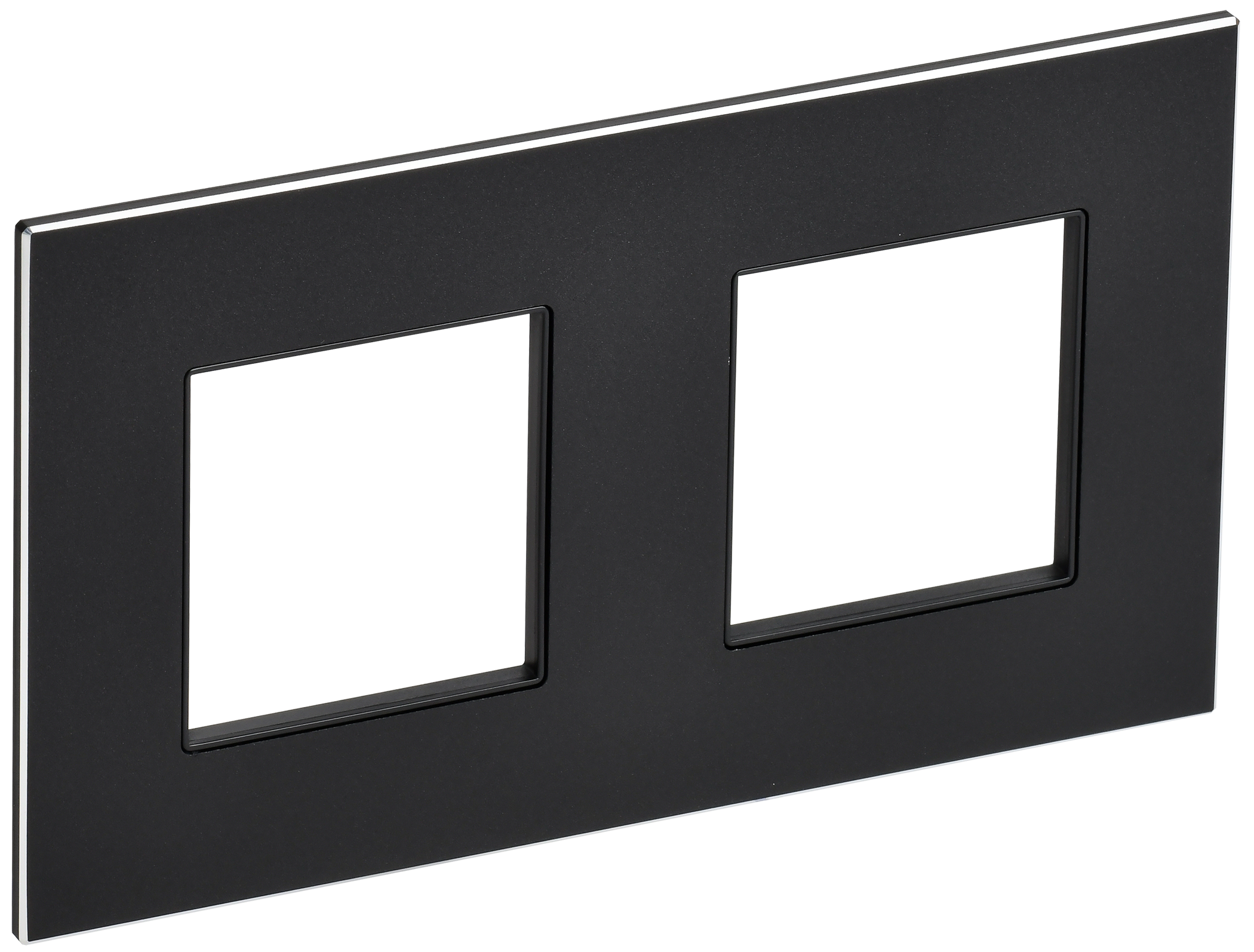 SKANDY Рамка 2-местная SK-F32Bl металл черный IEK
