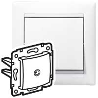 Розетка TV оконечная белый VALENA DIY