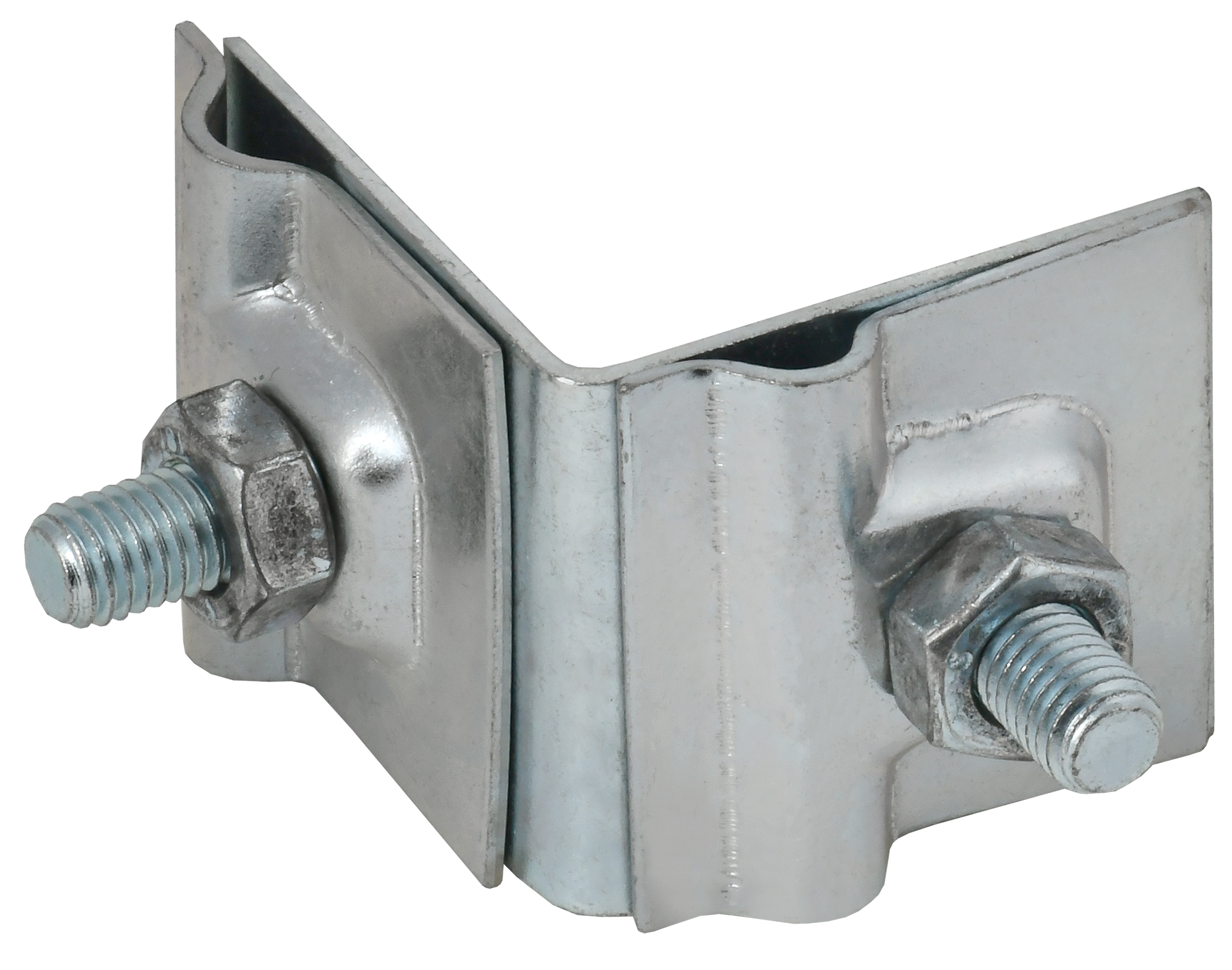 Держатель проводника круглого 6-10 мм для фальца угловой h 40 мм оцинкованная сталь