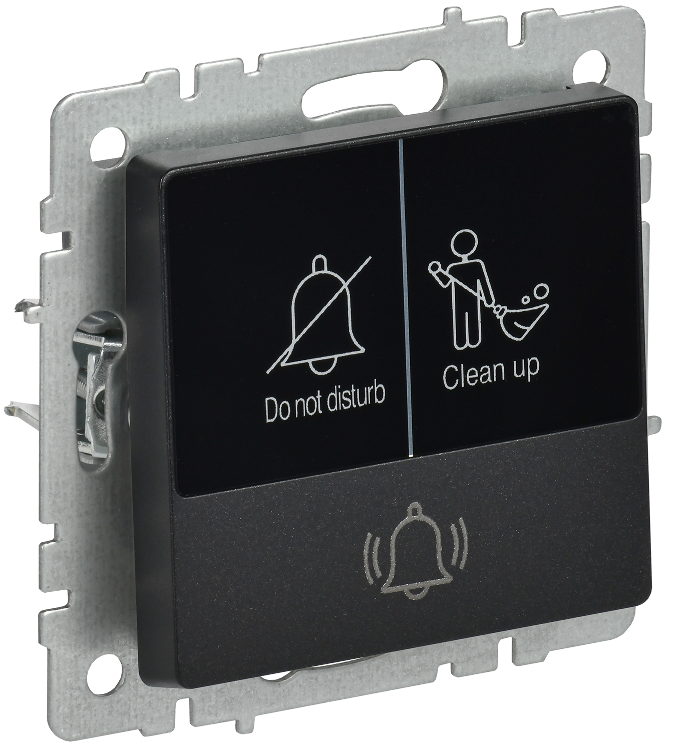 BRITE Кнопка звонка с индикацией для отелей 10А ВС10-1-9-БрЧ черный IEK