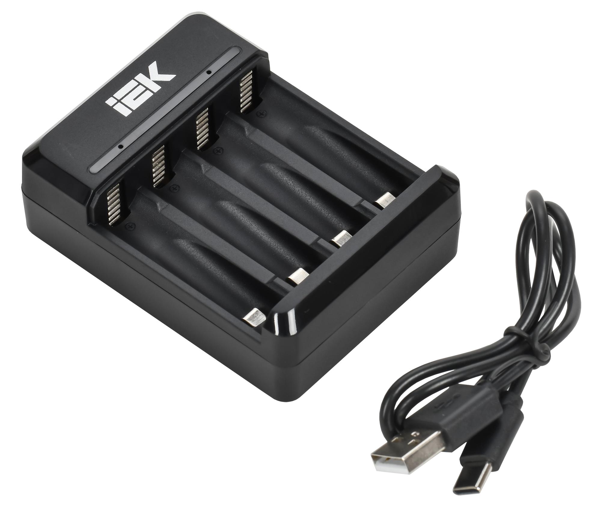Устройство зарядное для 2-4 NiMH/CD аккумуляторов AA/AAA 200мА с LED индикатором IEK