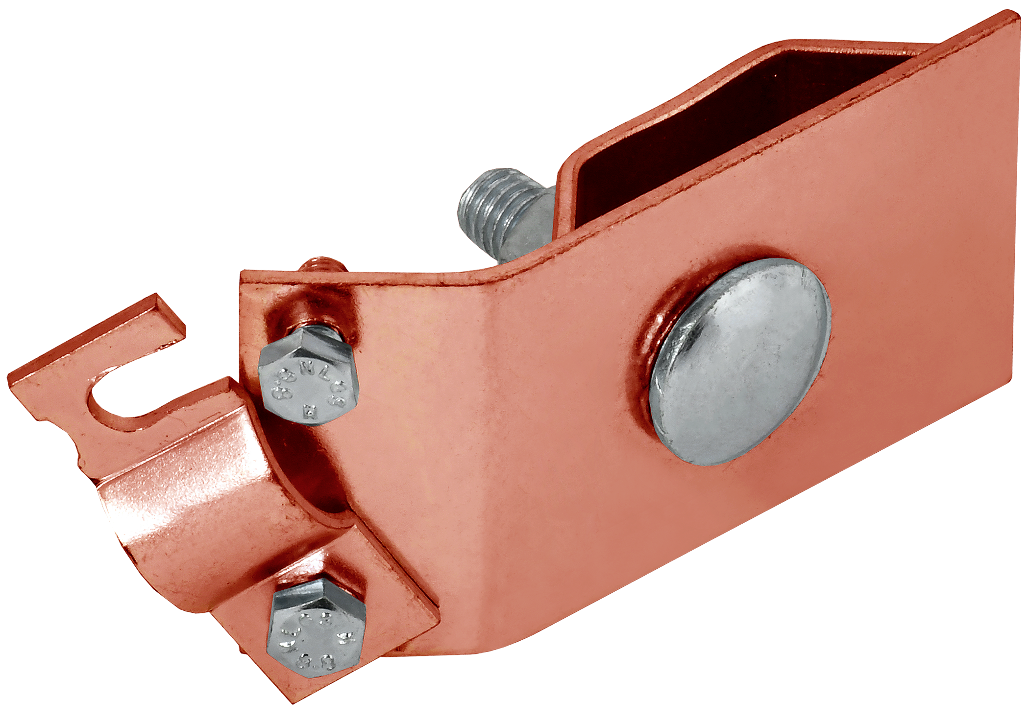 Держатель проводника круглого 6-10 мм желоб водостока медь