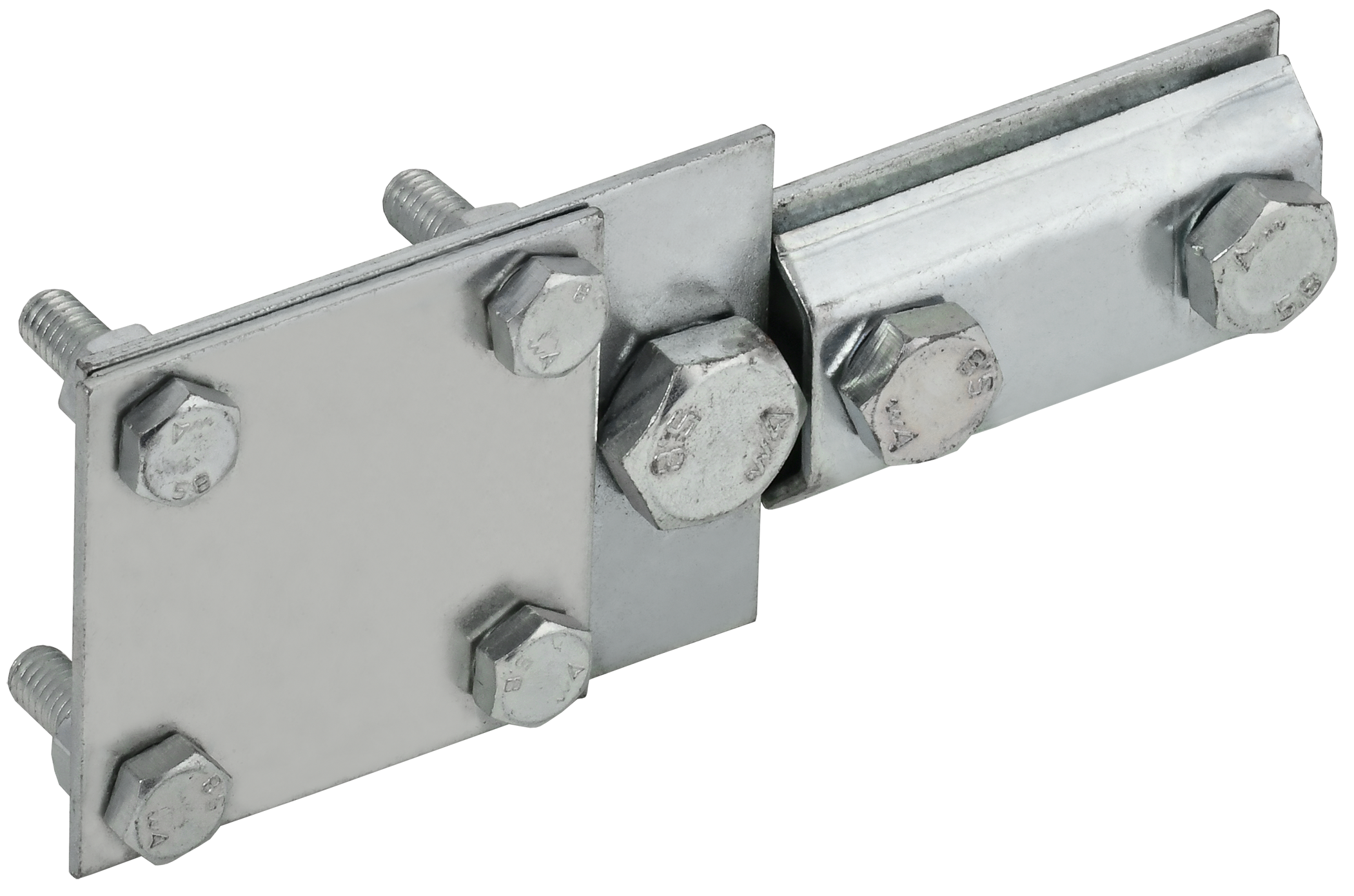 Зажим соединительный контрольный пруток 6-8 мм-полоса 30 мм оцинкованная сталь