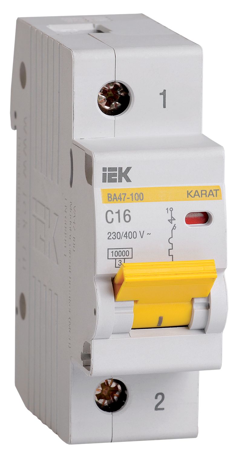 KARAT Автоматический выключатель ВА47-100 1P C 16А 10кА