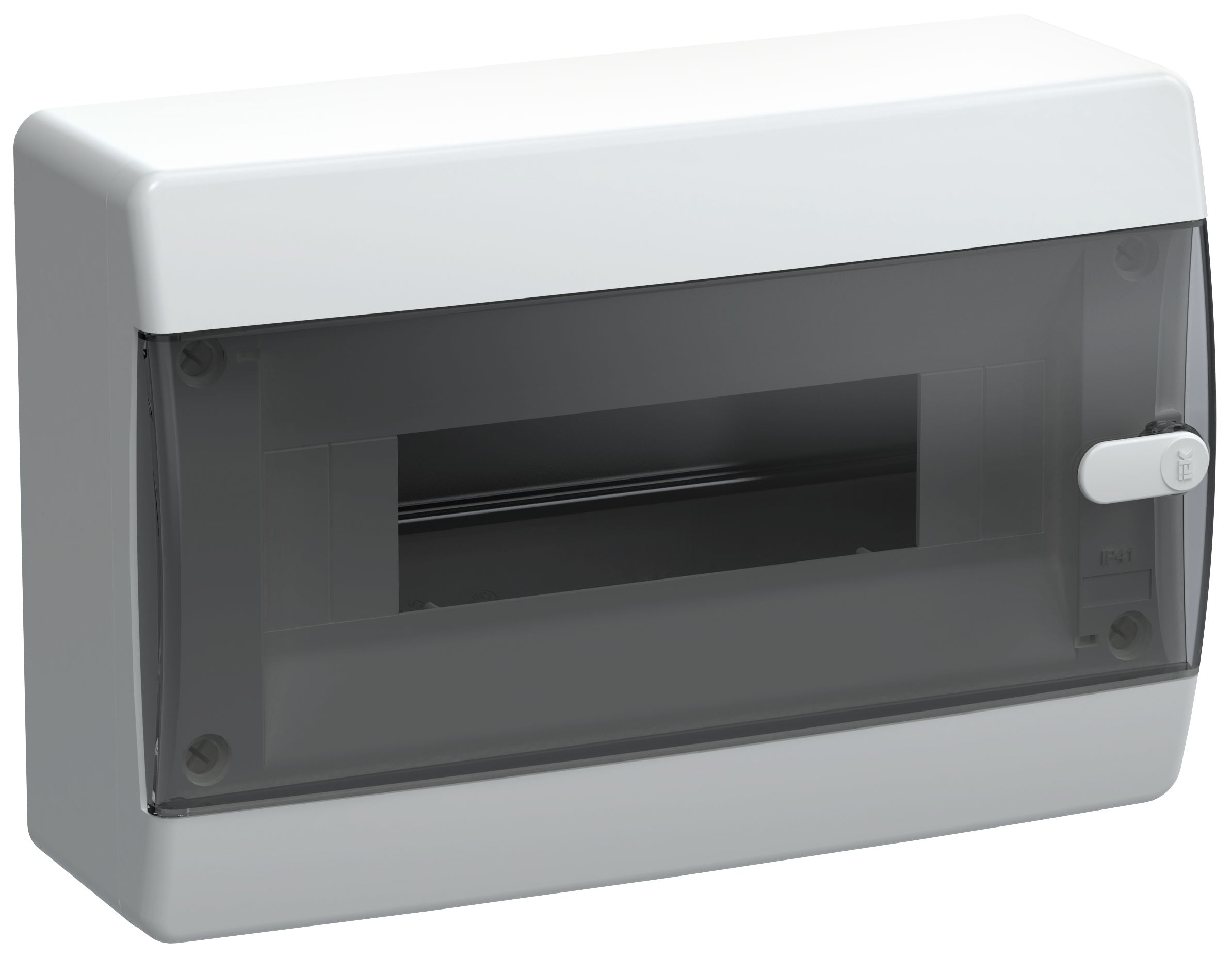 UNION Compact Корпус пластиковый ЩРН-П-12 IP41 черная прозрачная дверь