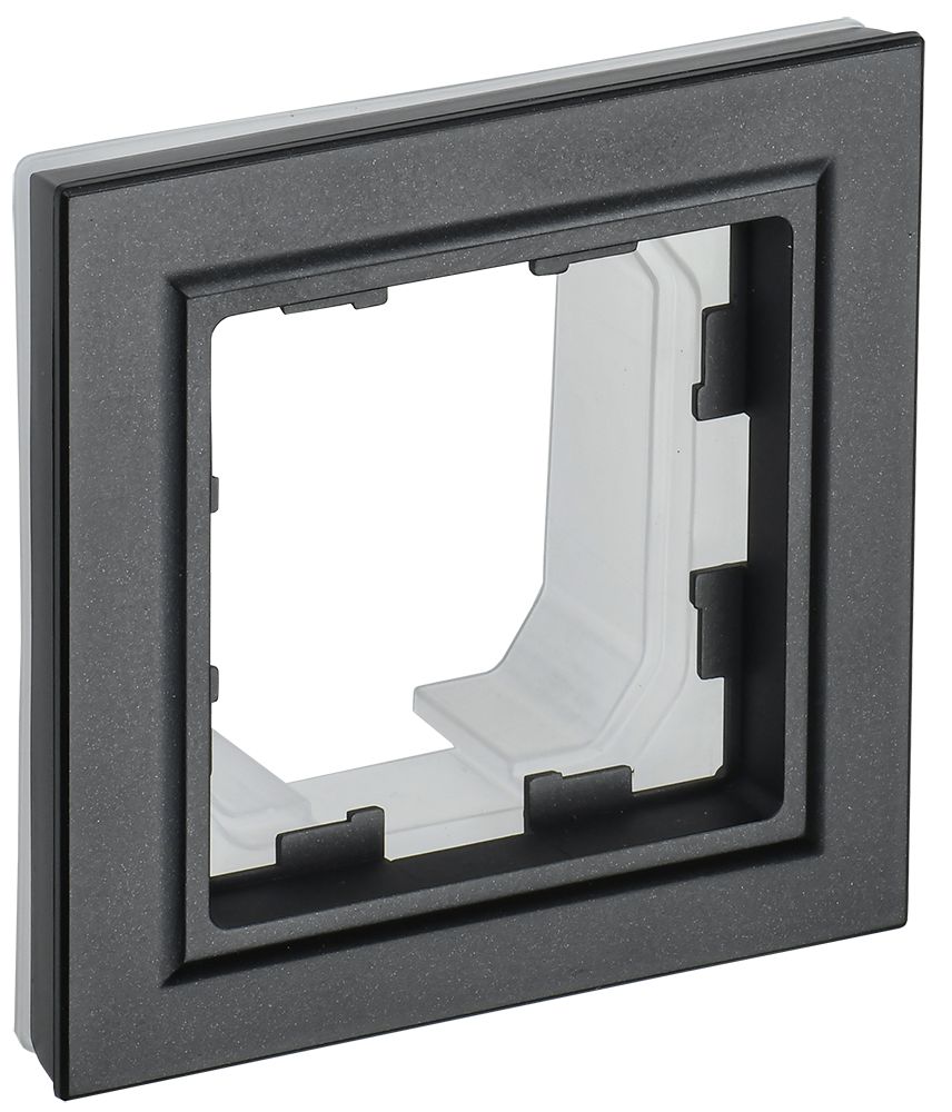 BRITE Рамка 1-местная IP44 РУ-1-БрЧ-44 черный