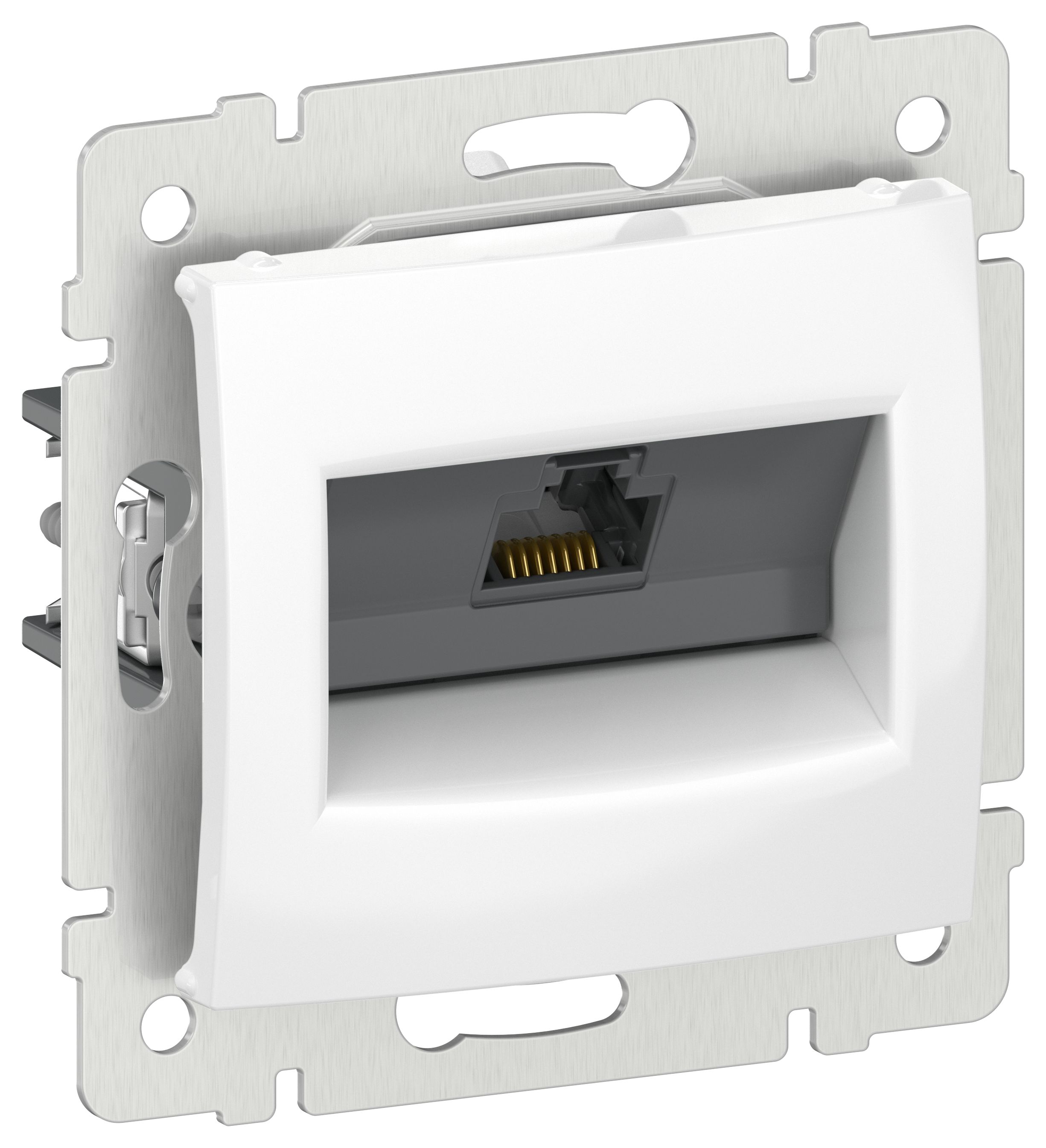 IEKVALENA Розетка компьютерная RJ45 категория 5Е UTP 6942861 белый