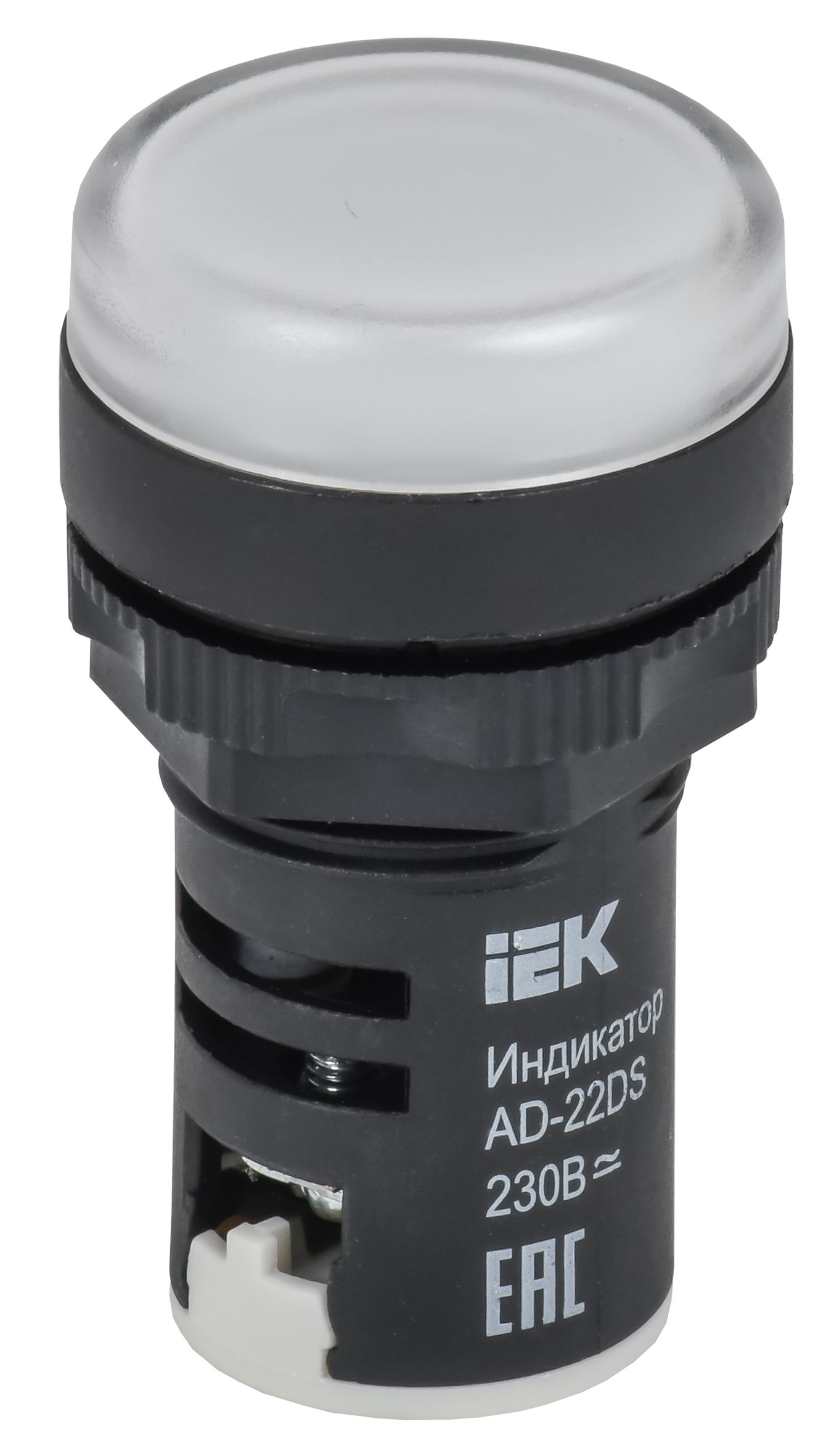 Лампа AD22DS(LED)матрица d22мм белый 230В AC/DC