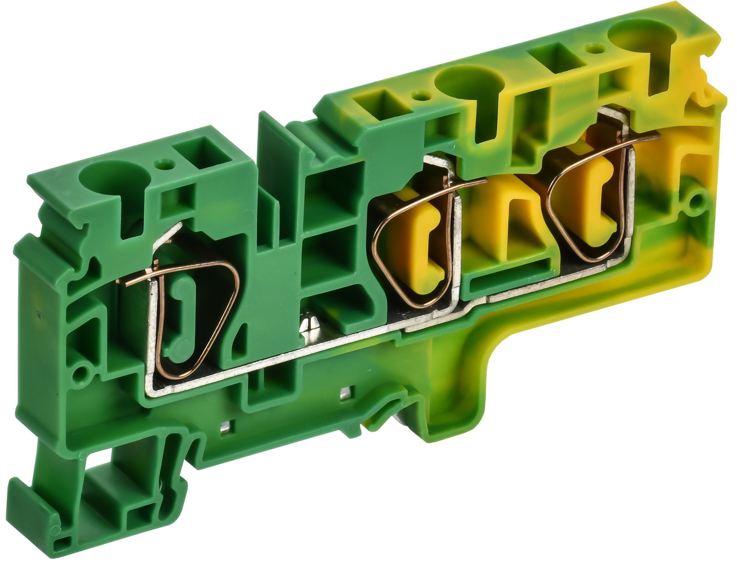 ARMAFIX Клемма пружинная CX10-3 PE 10мм2 трехконтактная заземляющая