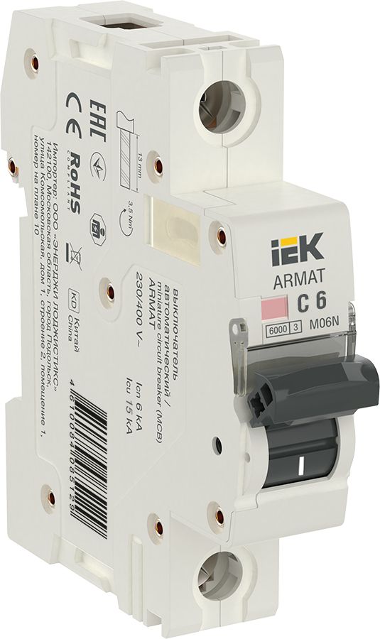 ARMAT Автоматический выключатель M06N 1P C 6А
