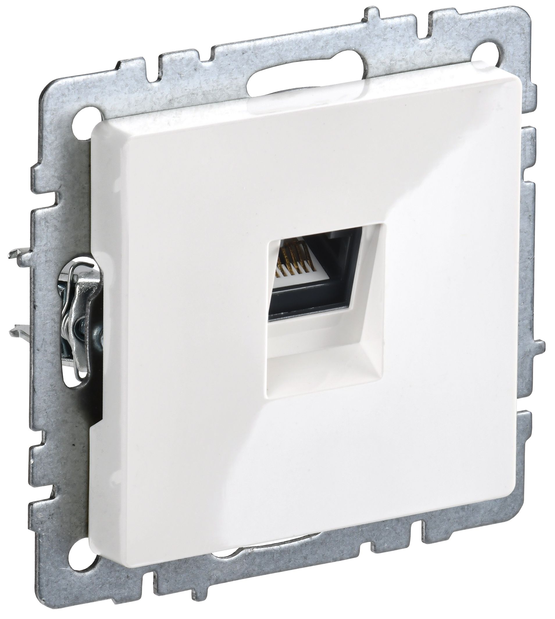 BRITE Розетка компьютерная RJ45 кат.6 РК11-БрБ белый