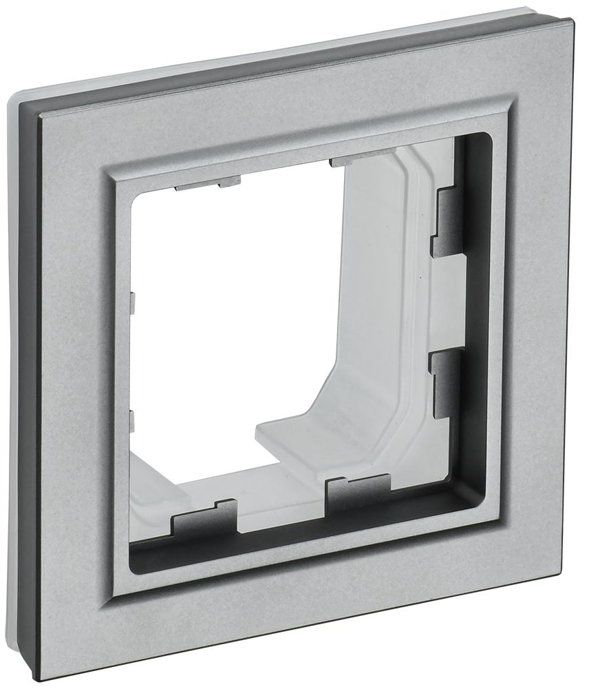 BRITE Рамка 1-местная IP44 РУ-1-БрС-44 сталь