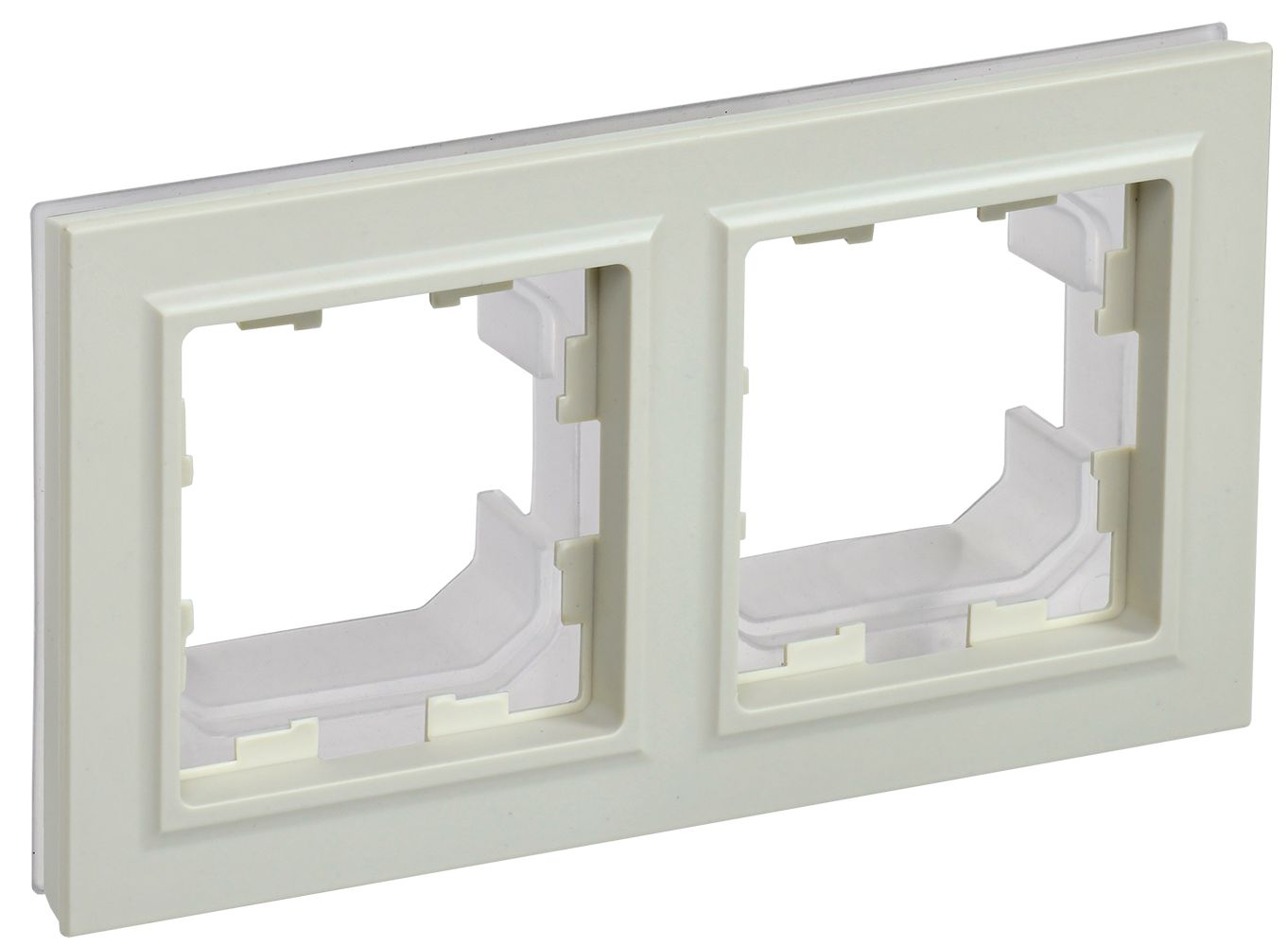 BRITE Рамка 2-местная IP44 РУ-2-БрКр-44 бежевый