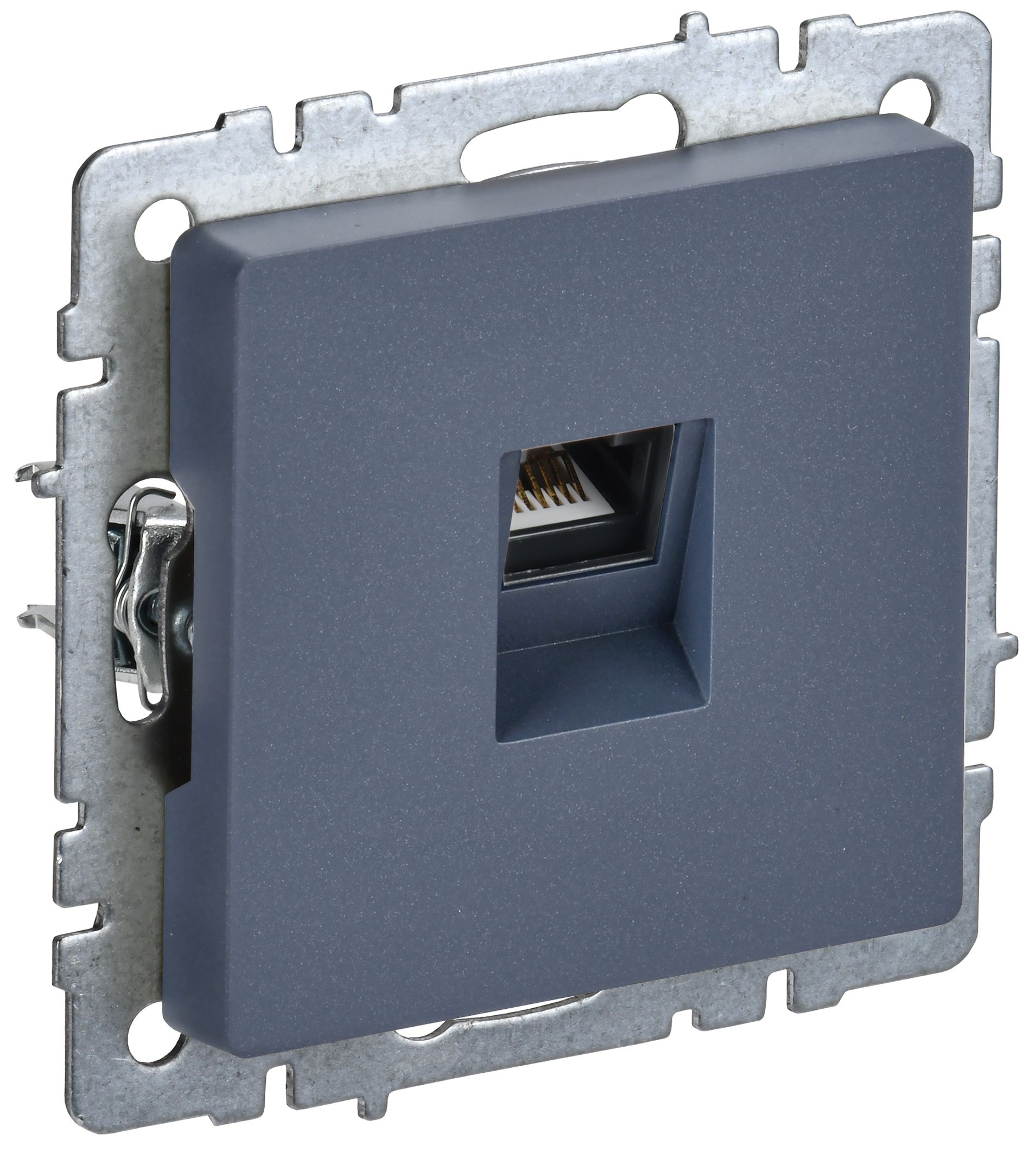 BRITE Розетка компьютерная RJ45 кат.5E РК10-БрМ маренго
