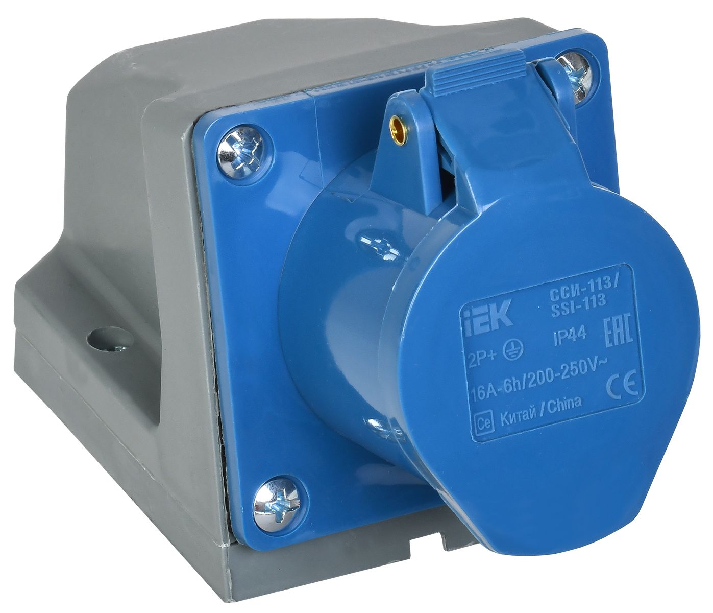 Розетка стационарная ССИ-113 2P+PE 16А 200-250В IP44