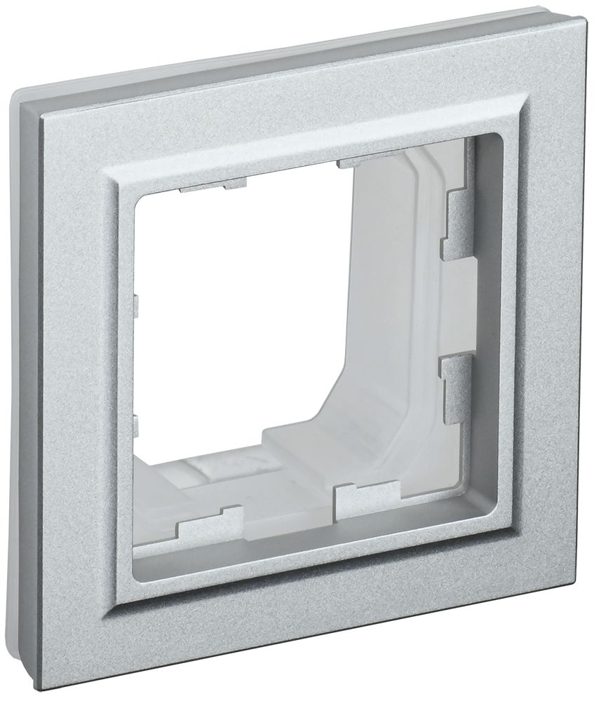 BRITE Рамка 1-местная IP44 РУ-1-БрА-44 алюминий