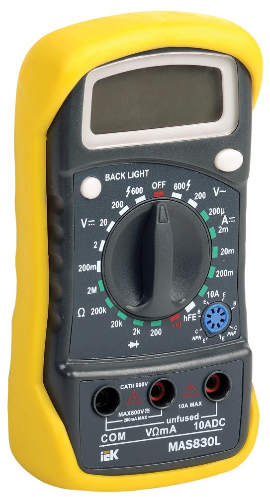 Мультиметр цифровой MASTER MAS830L