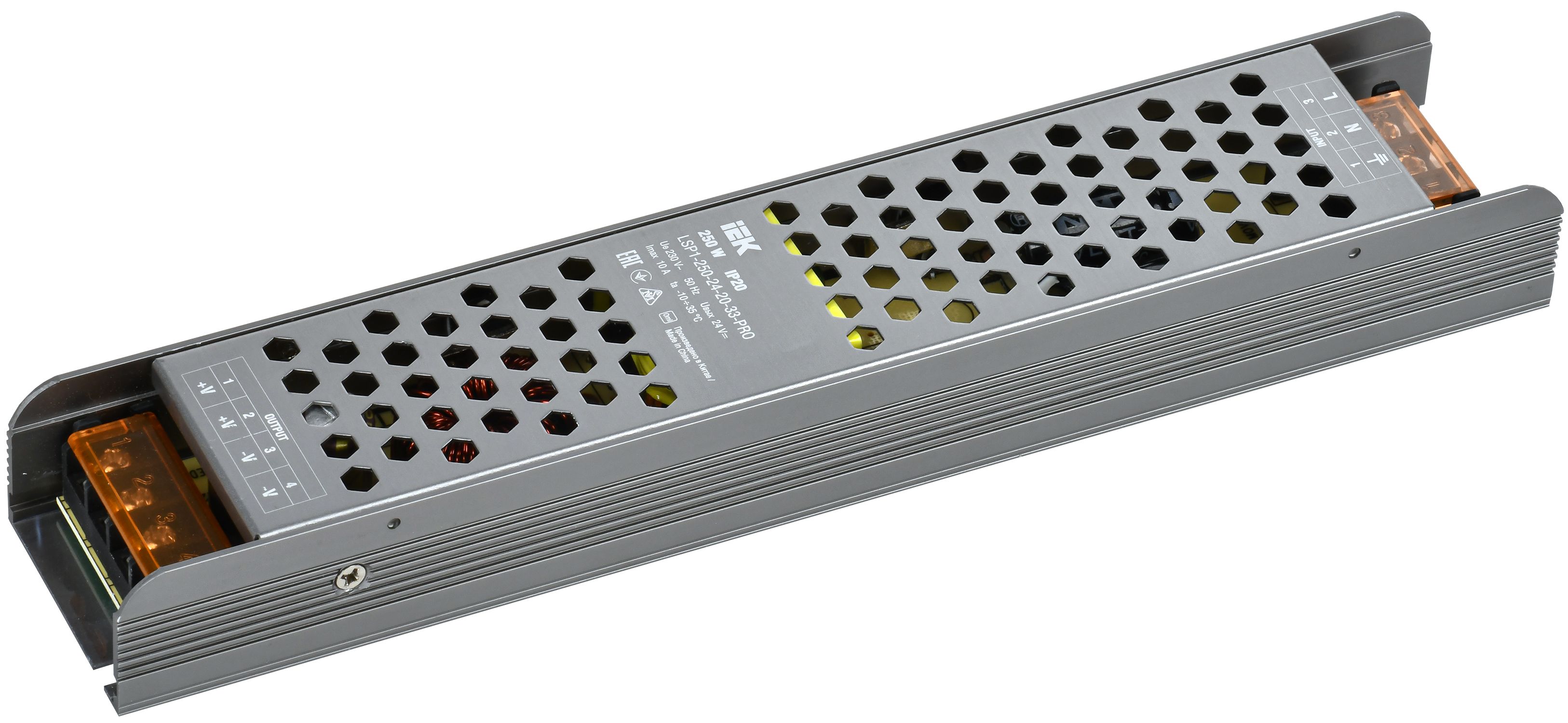 Драйвер LED ИПСН-PRO 250Вт 24В клеммы IP20