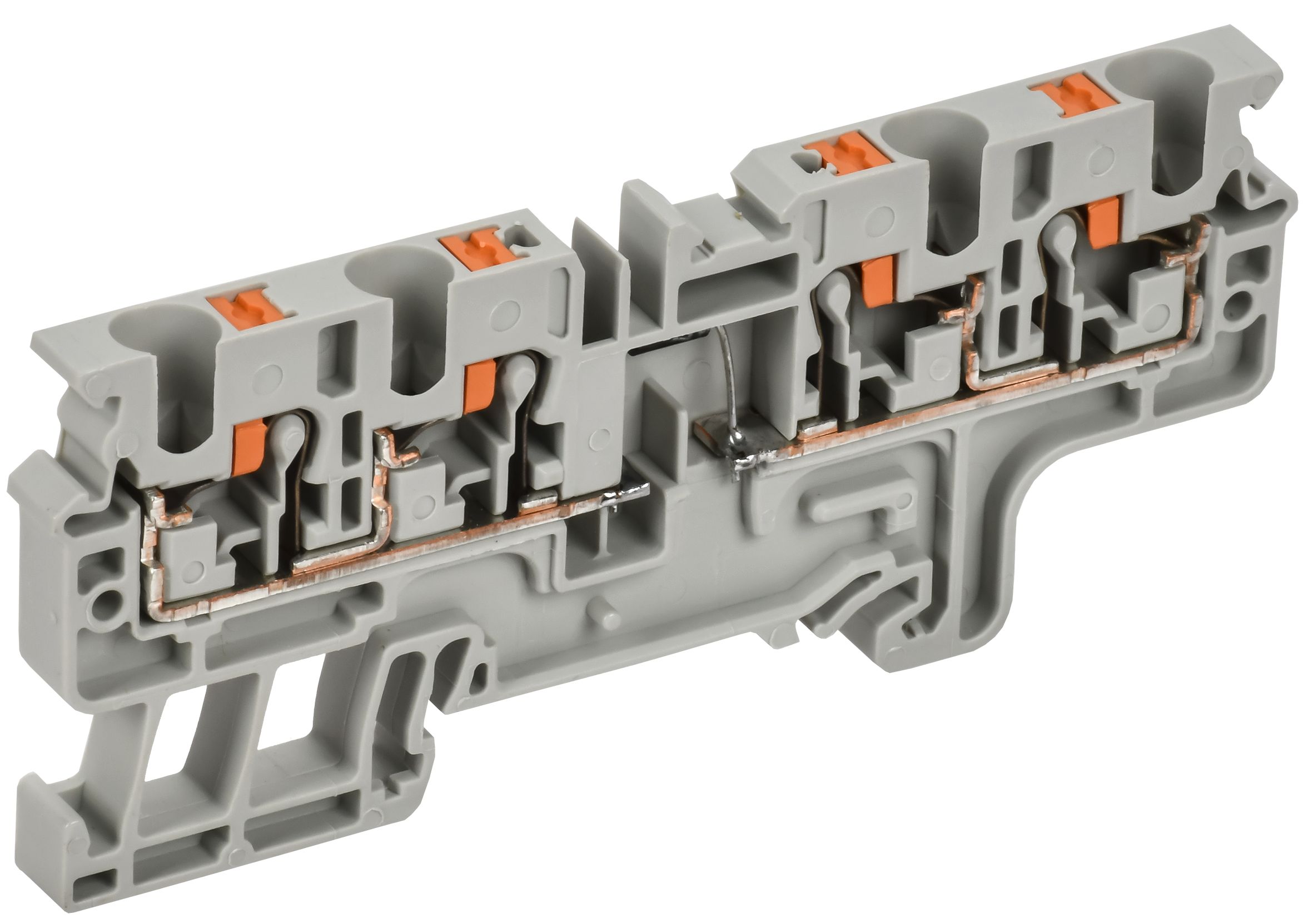 ARMAFIX Колодка клеммная CP4/4(E)D1 4х-проводная Push In с встроенным диодом