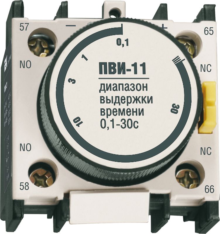 Приставка ПВИ-11 задержка на включение 0,1-30сек 1NO+1NC