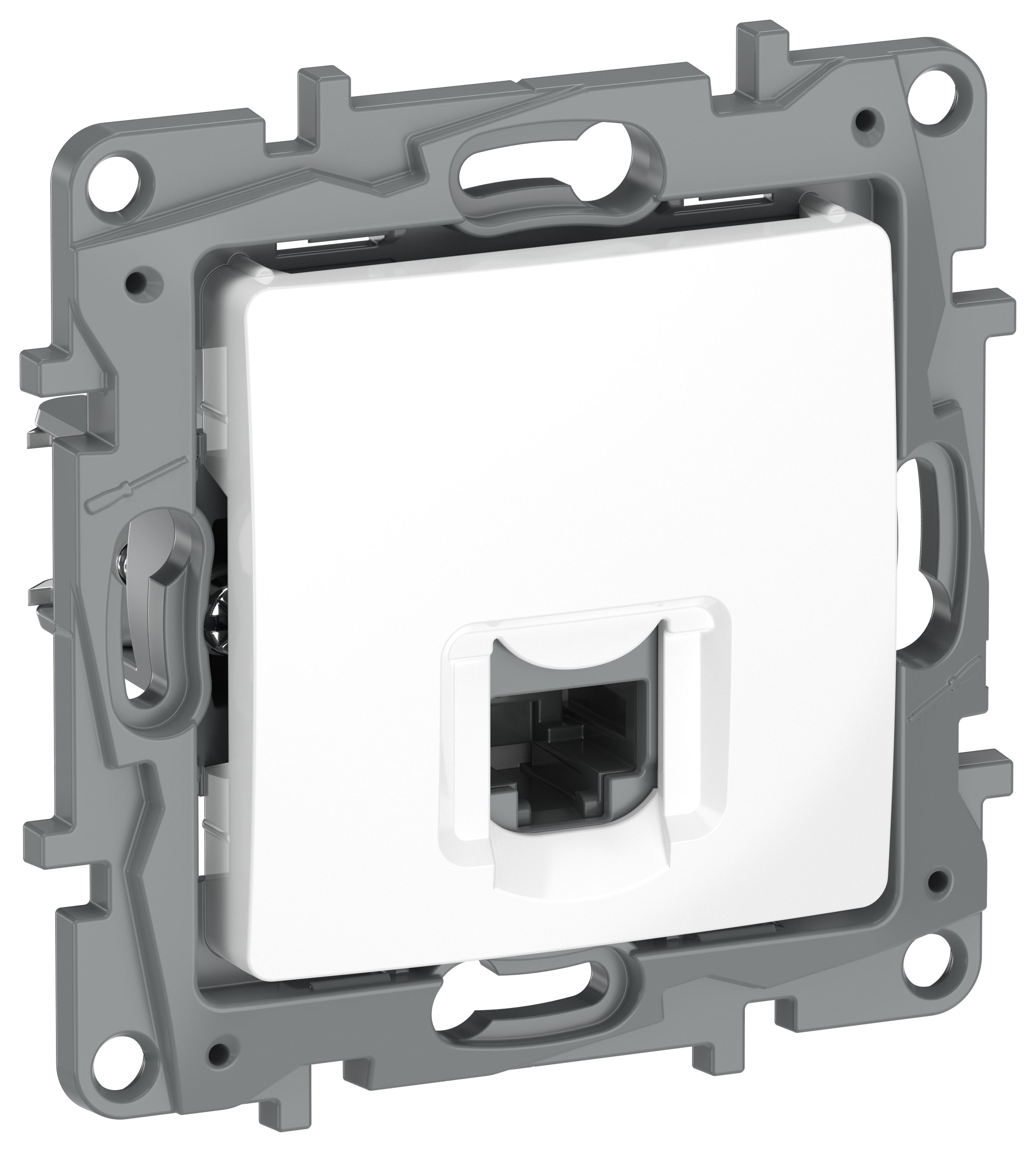 IEKETIKA Розетка компьютерная RJ45 категория 5Е UTP 6722411 белый