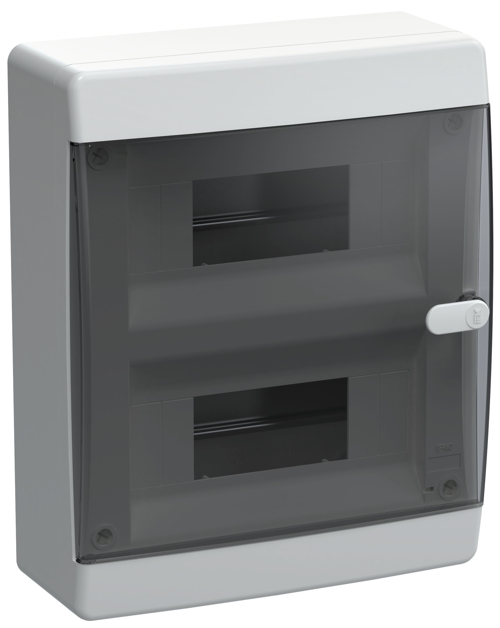 UNION Compact Корпус пластиковый ЩРН-П-18 IP41 черная прозрачная дверь