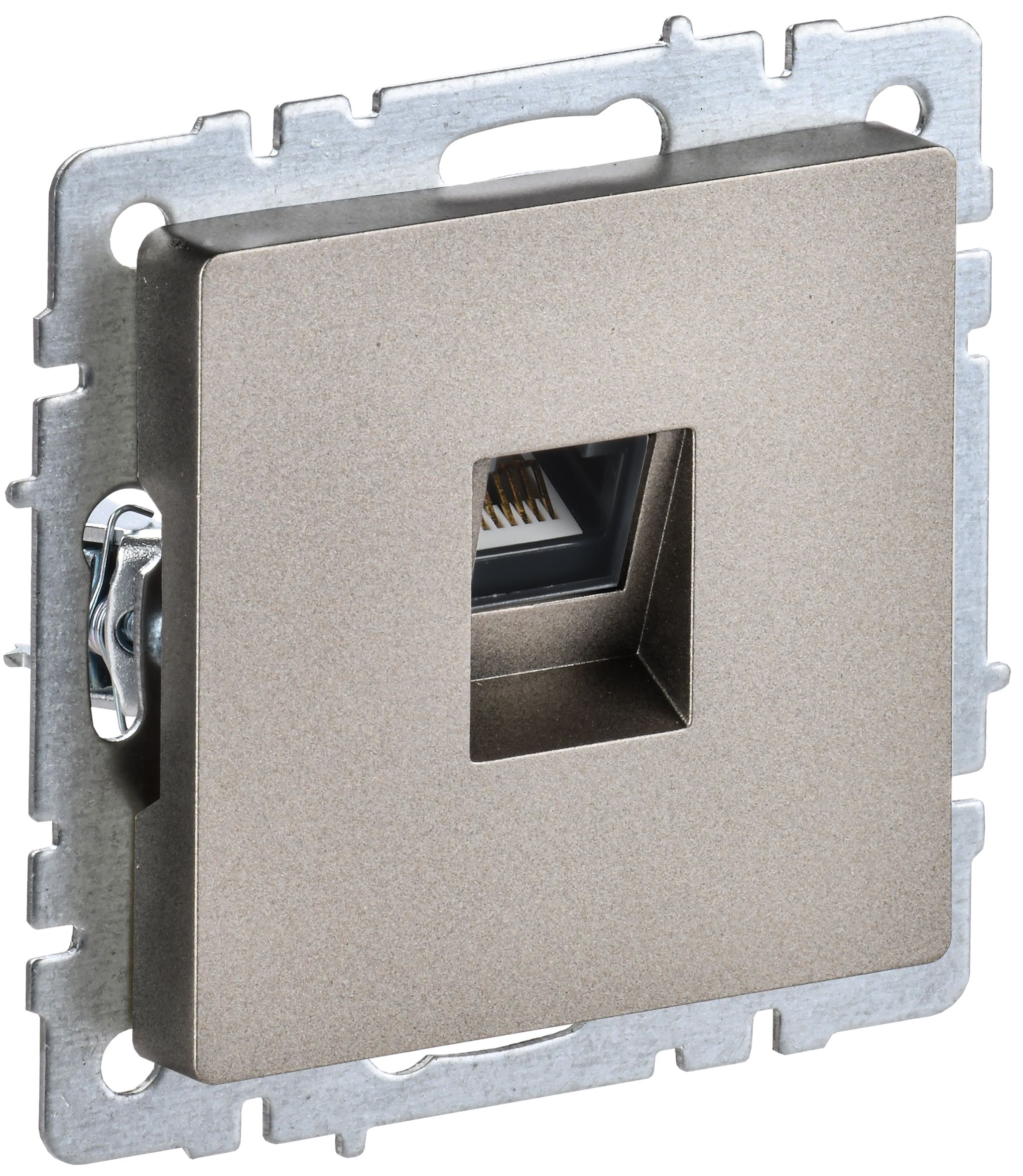 BRITE Розетка компьютерная RJ45 кат.5E РК10-БрШ шампань