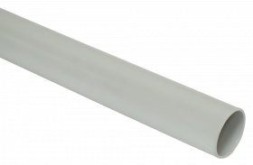 Труба гладкая жесткая ПВХ d=20 серая 2м (50м/компл)