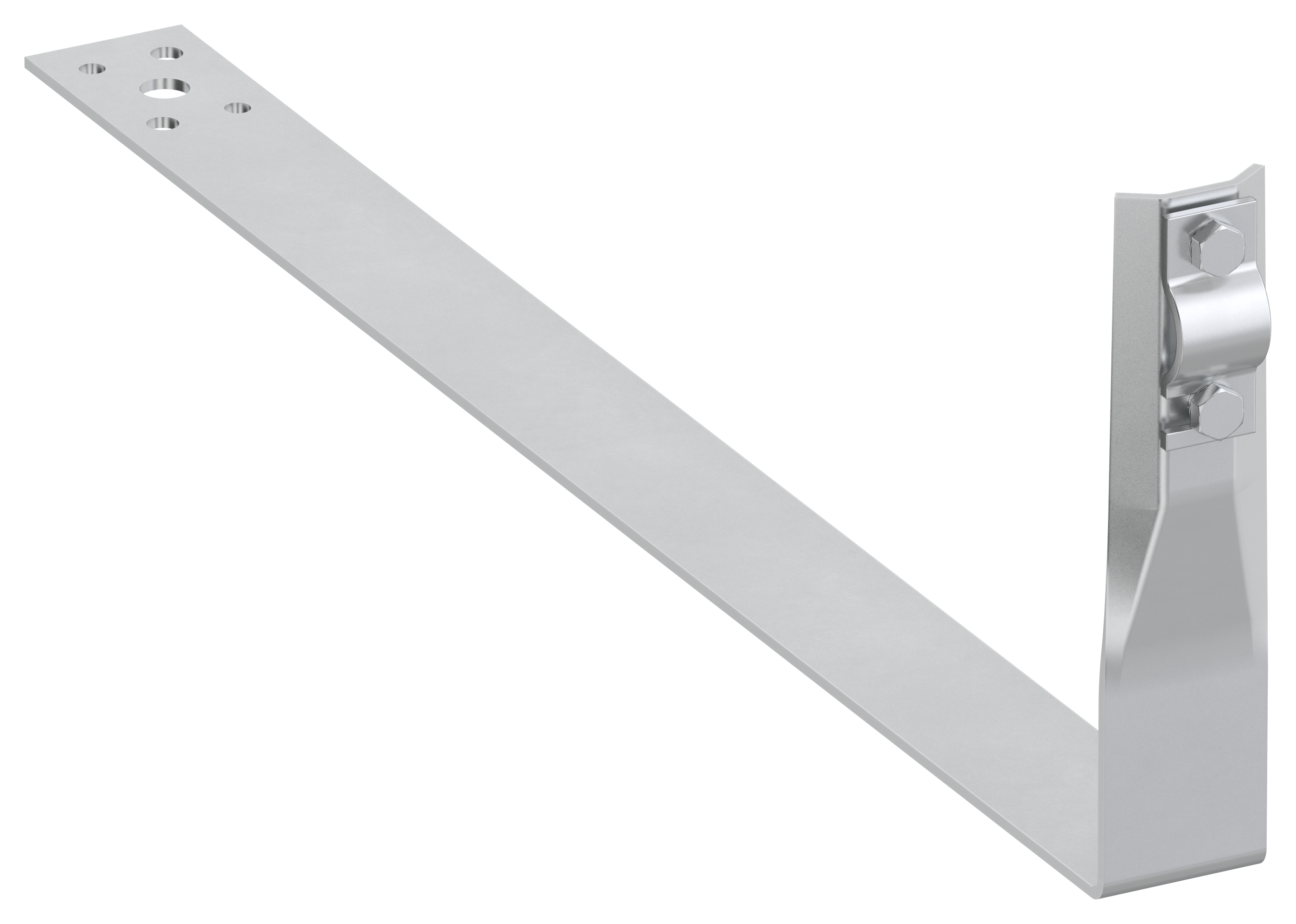 Держатель проводника круглого 6-10 мм черепичная кровля L 380 мм алюминий