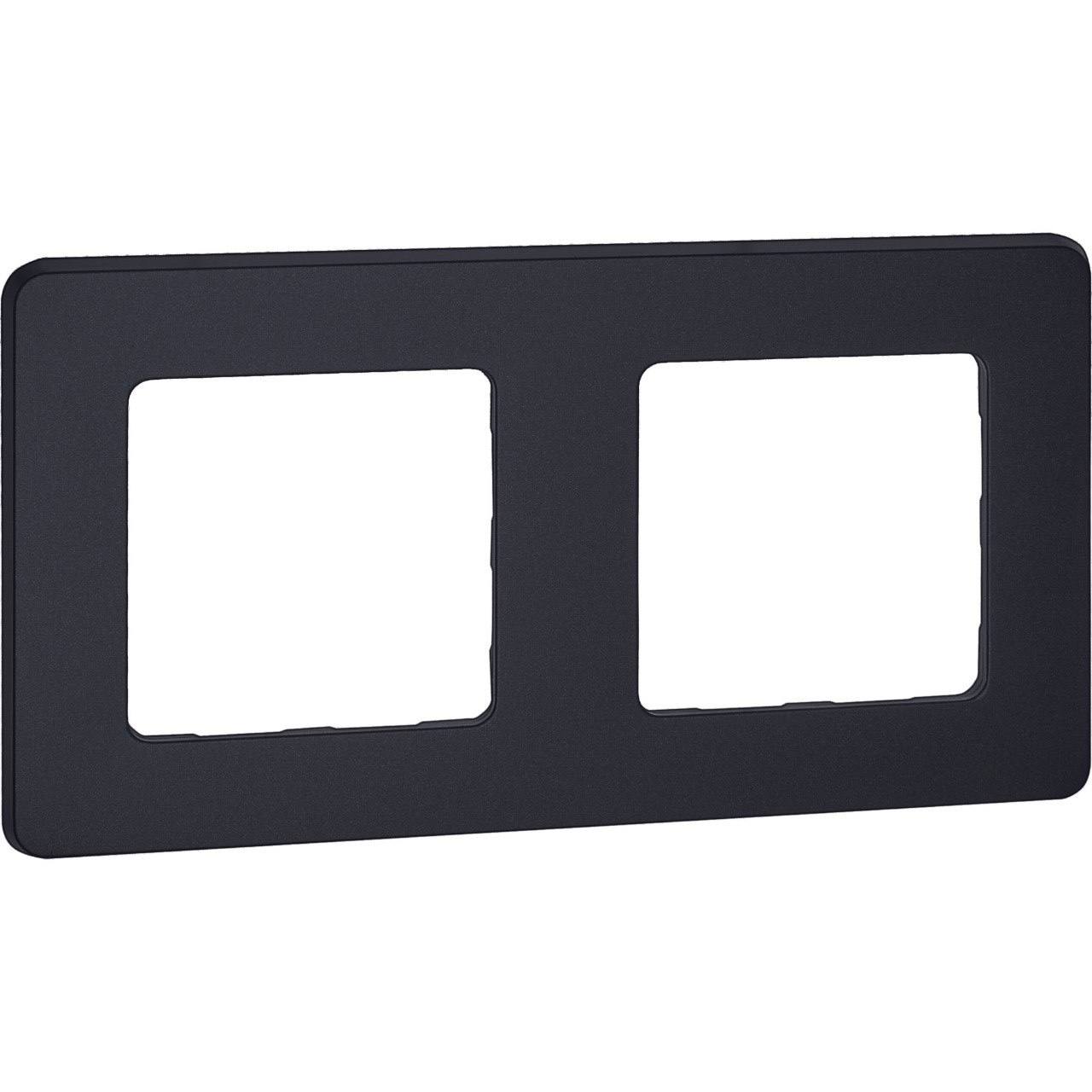 Рамка 2-местная антрацит INSPIRIA