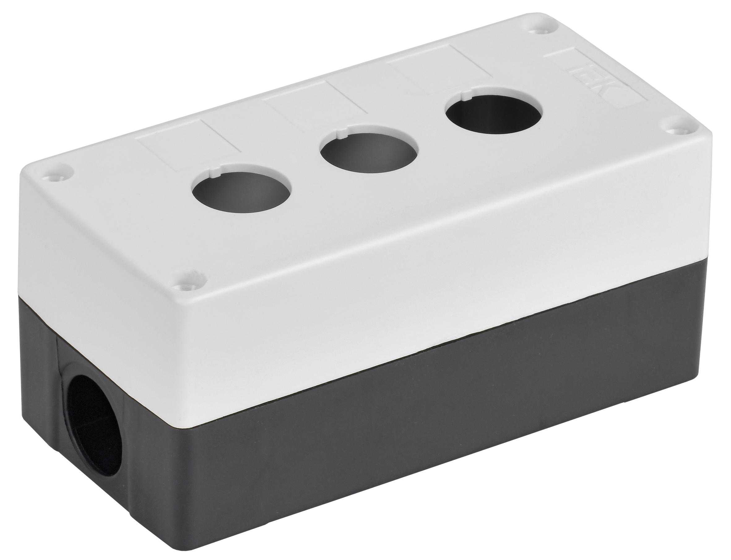 Корпус КП103-Р для кнопок 3 места белый