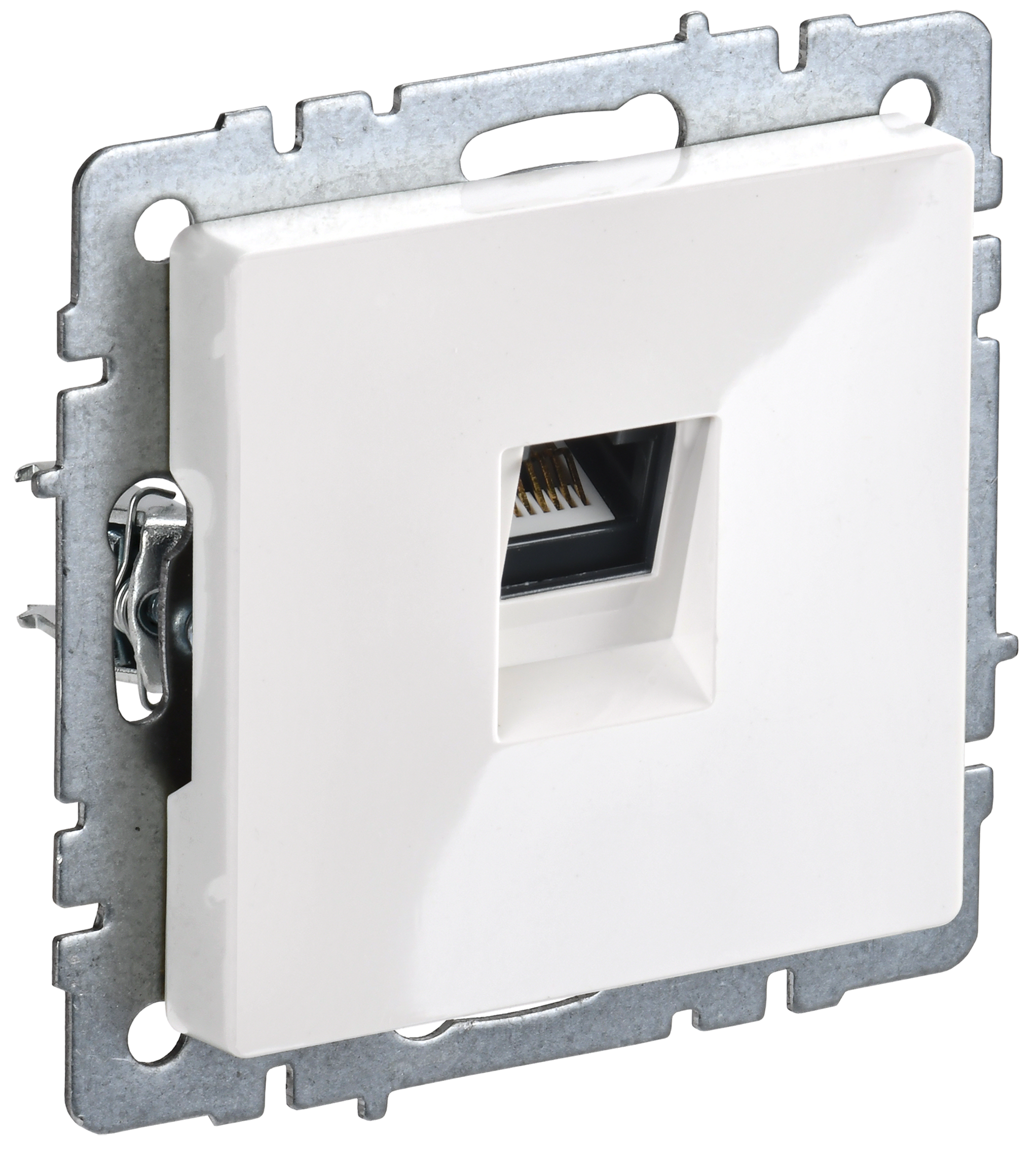 BRITE Розетка компьютерная RJ45 кат.5E РК10-БрБ белый