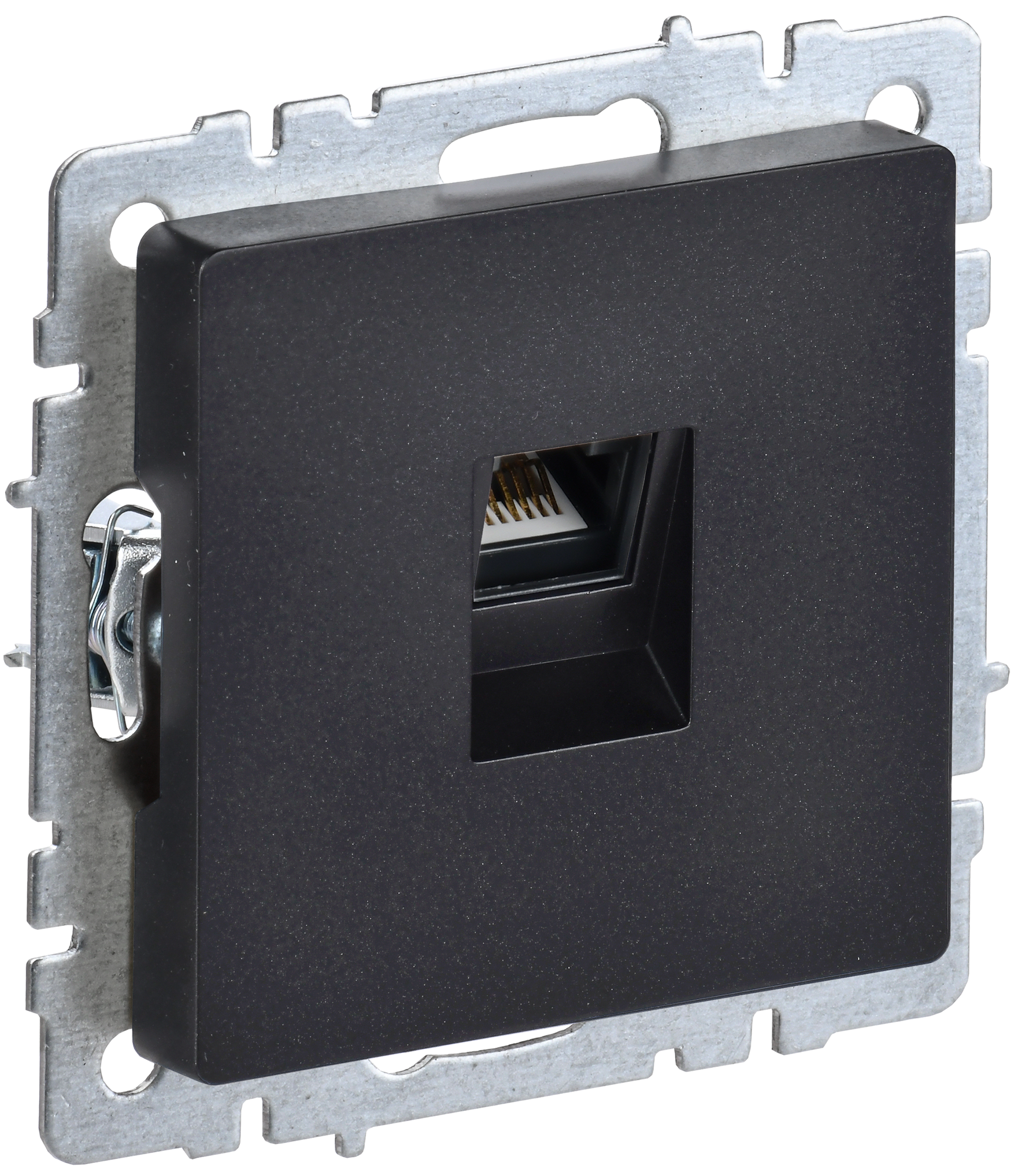 BRITE Розетка компьютерная RJ45 кат.6 РК11-БрЧ черный IEK