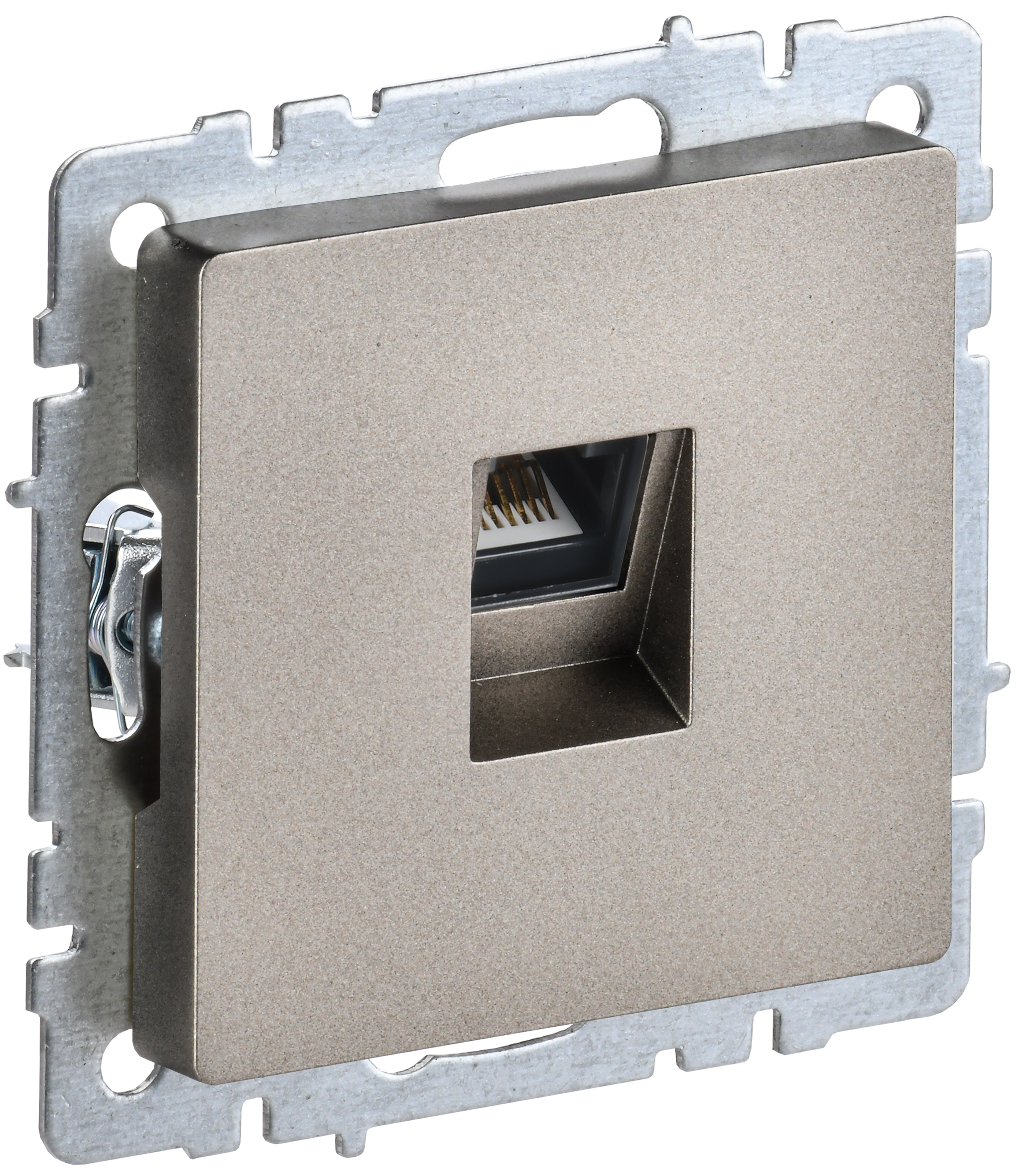 BRITE Розетка компьютерная RJ45 кат.6 РК11-БрШ шампань IEK