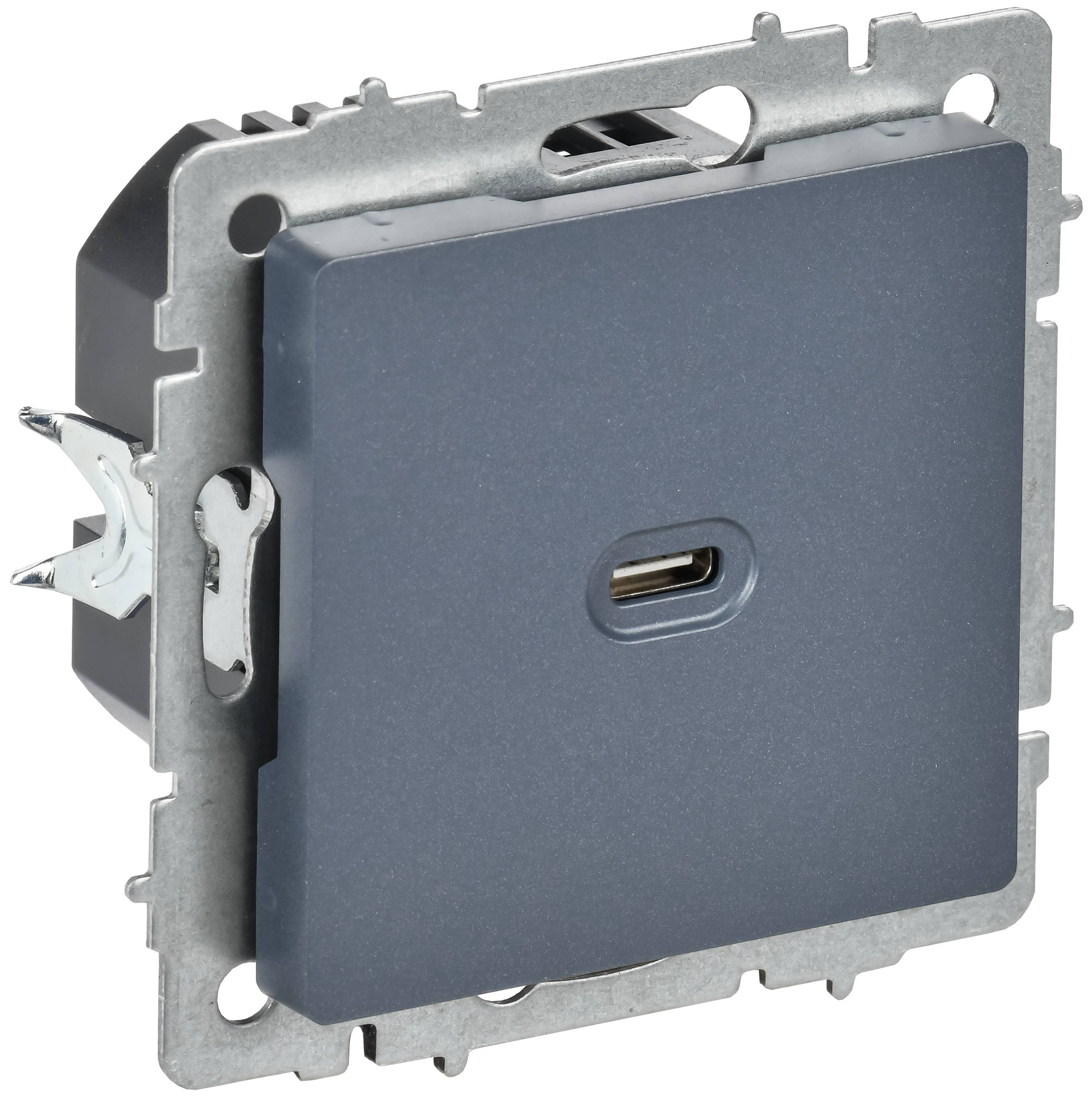 BRITE Розетка USB C 65Вт высокоскоростная зарядка РЮ12-1-БрМ маренго IEK