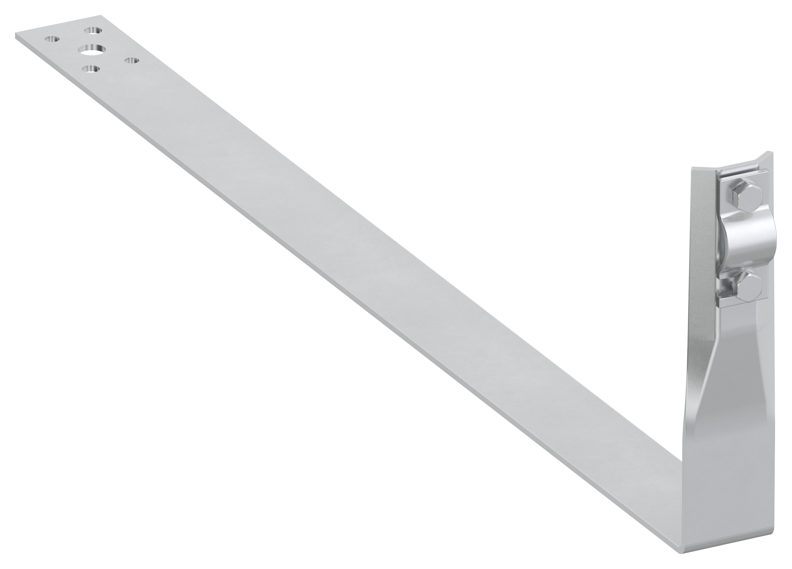 Держатель проводника круглого 6-10 мм черепичная кровля L 430 мм алюм